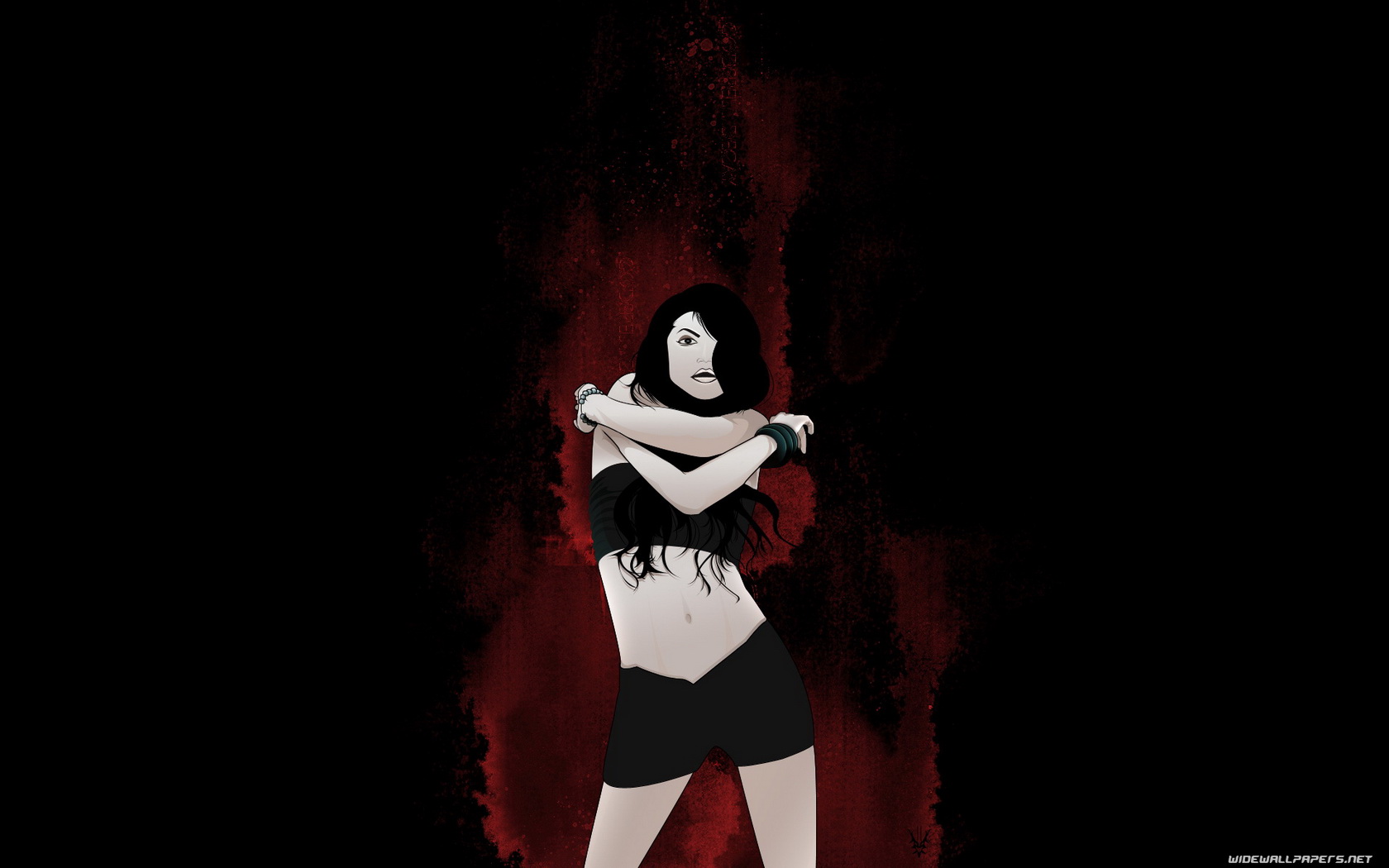 Black desktop wallpaper HD and wide