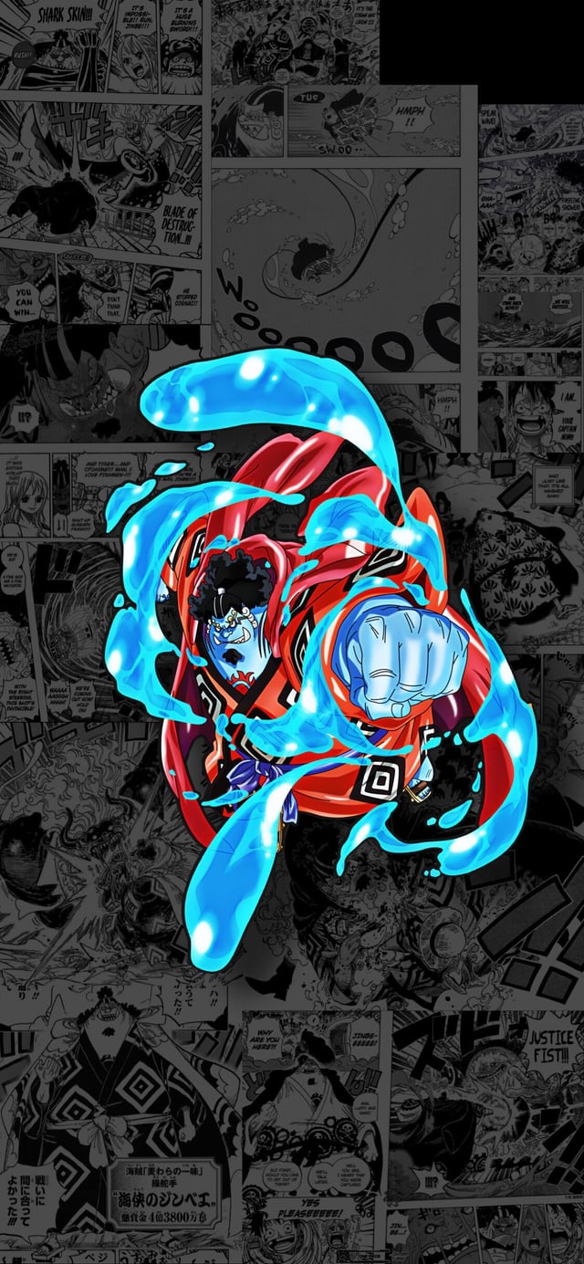 Centered the jinbei wallpaper and added