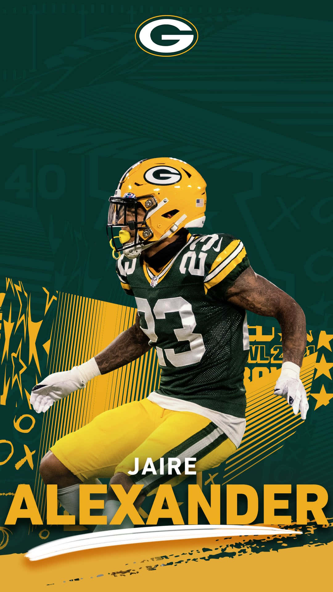 Green Bay Packers Themed Wallpaper