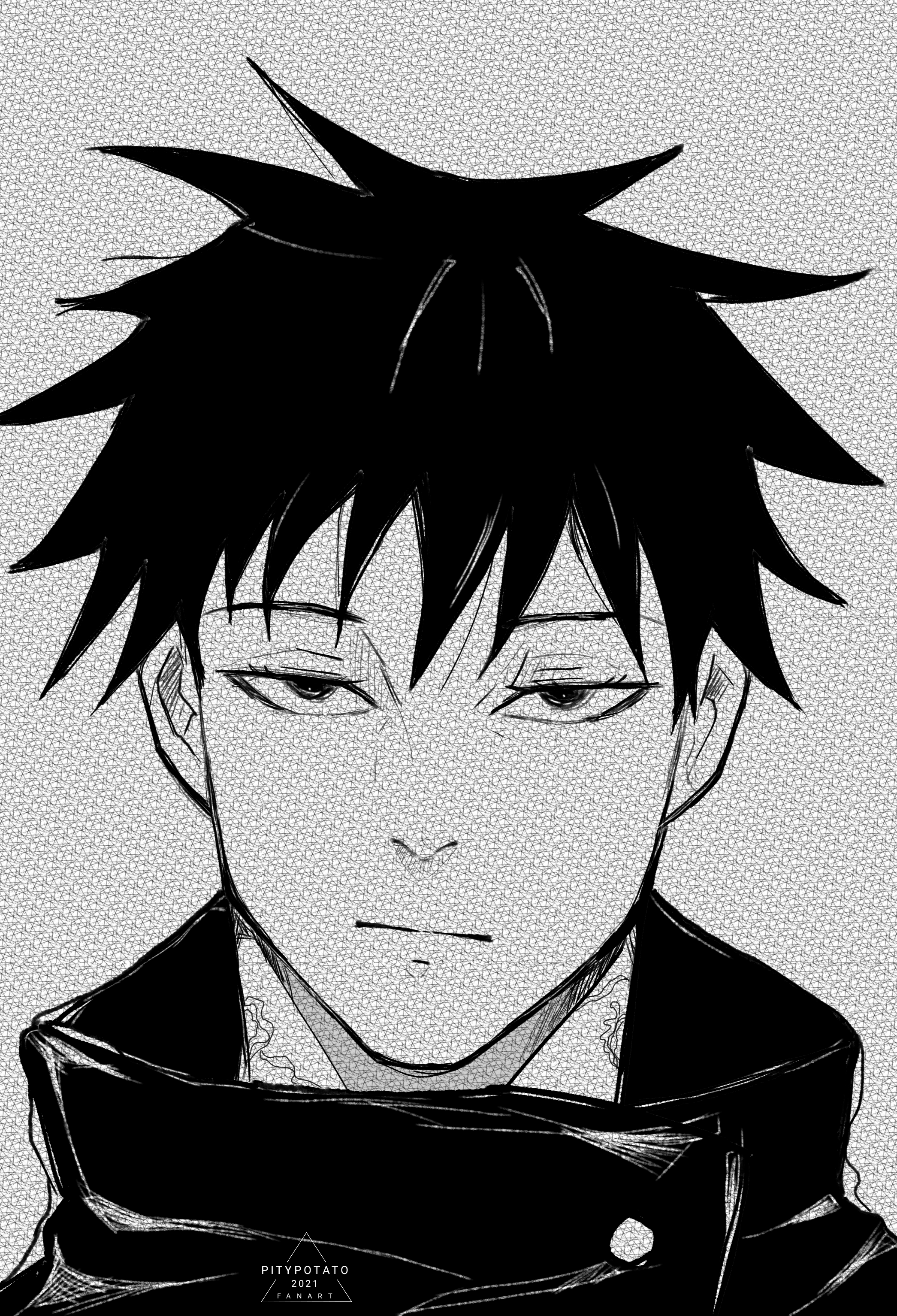 Fanart of megumi. I was trying to find