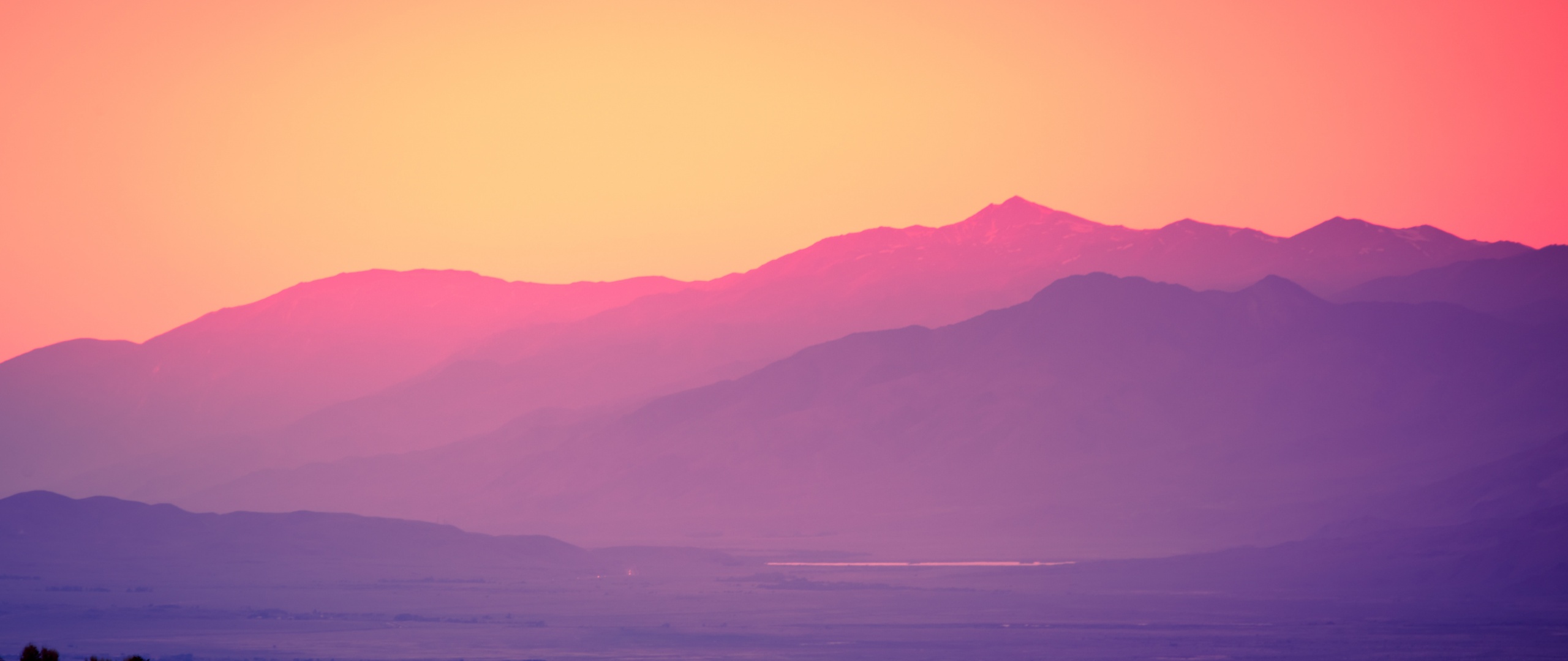 Pink sky Wallpaper 4K, Scenery, Sunset