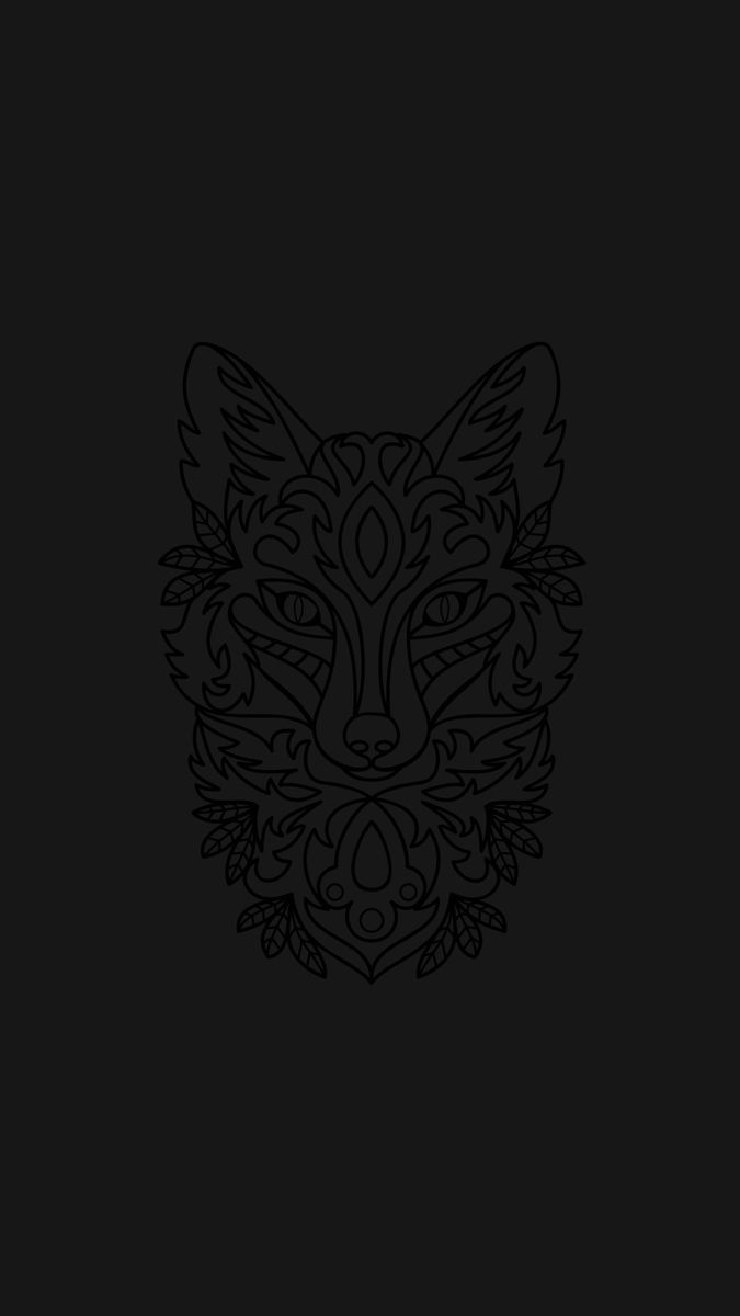 Fox dark wallpaper