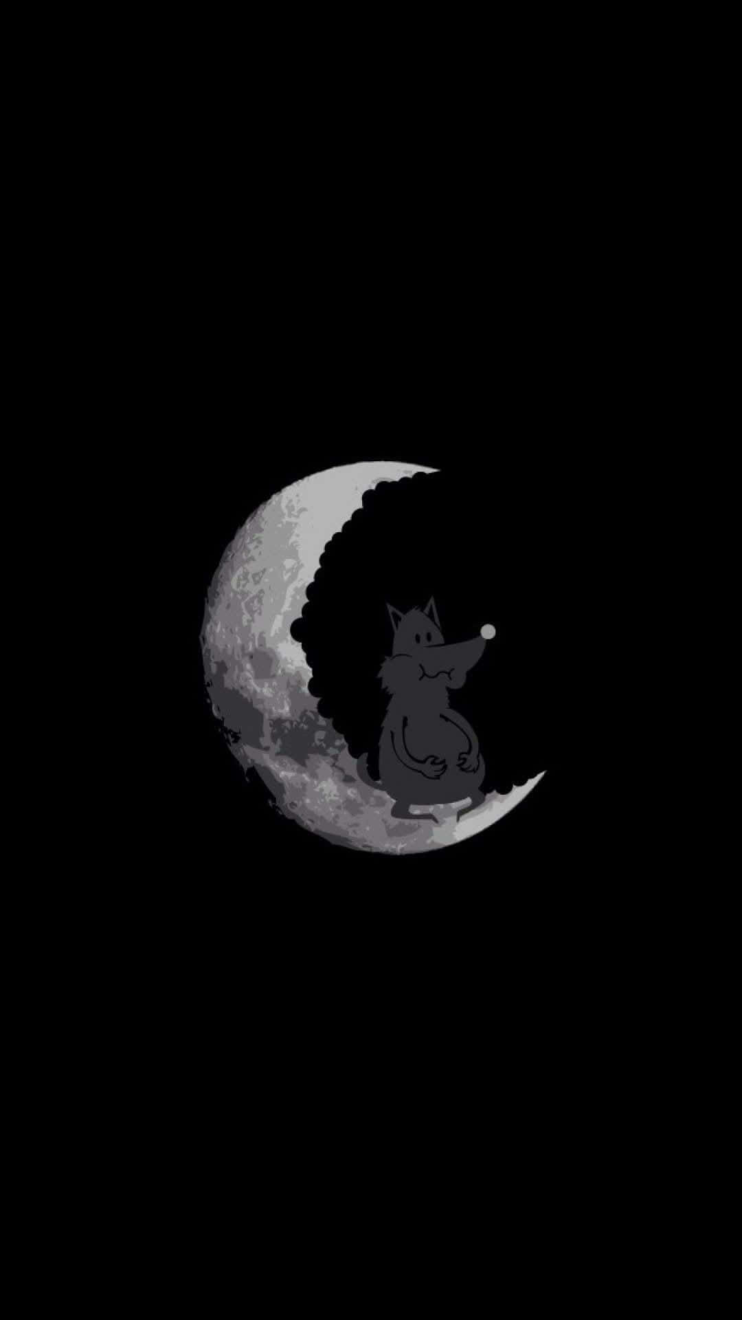 Download Black Cartoon Fox Sniffing