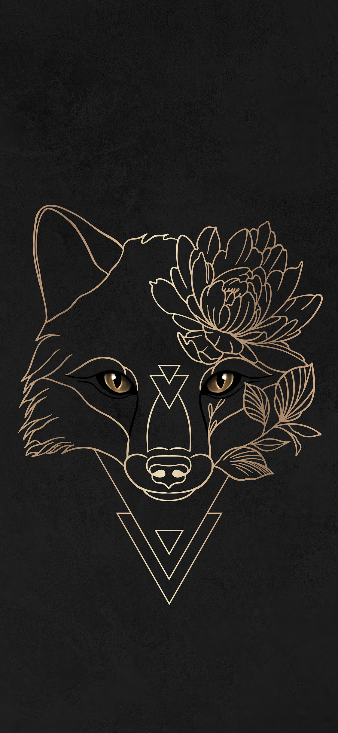 Ancient Fox Minimal Art 4k