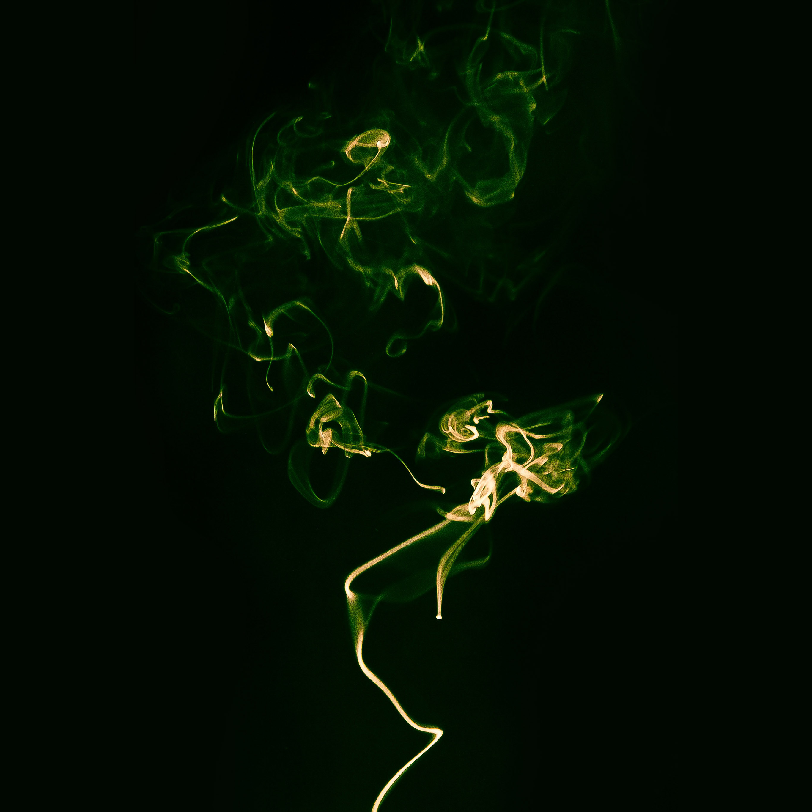 Smoke Green Dark Minimal Wallpaper