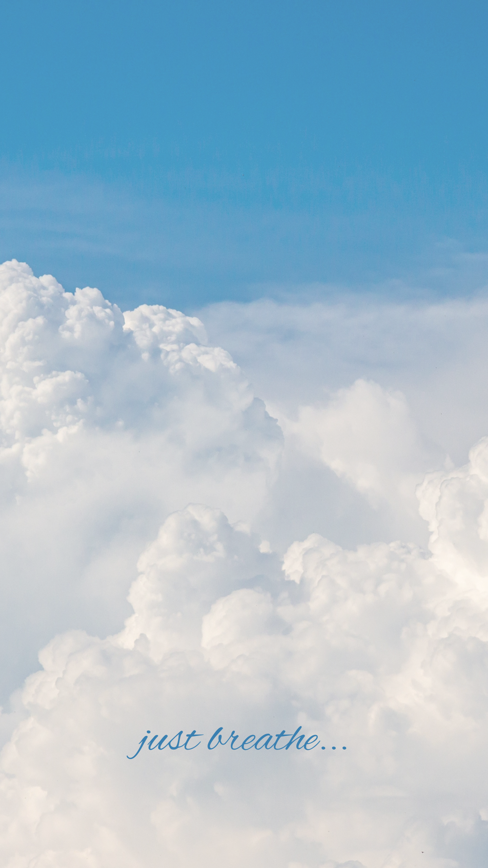 Just Breathe iPhone Wallpaper