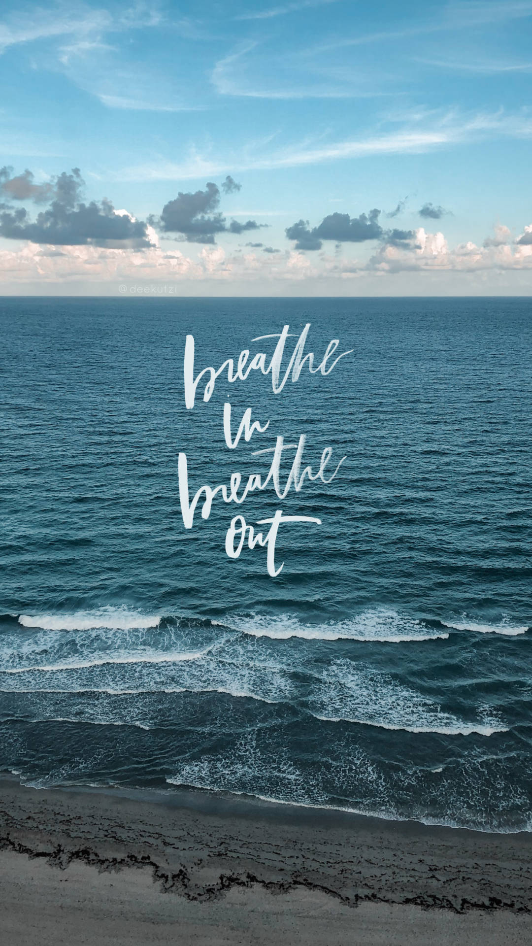 Download Breathing Quote Text Wallpaper