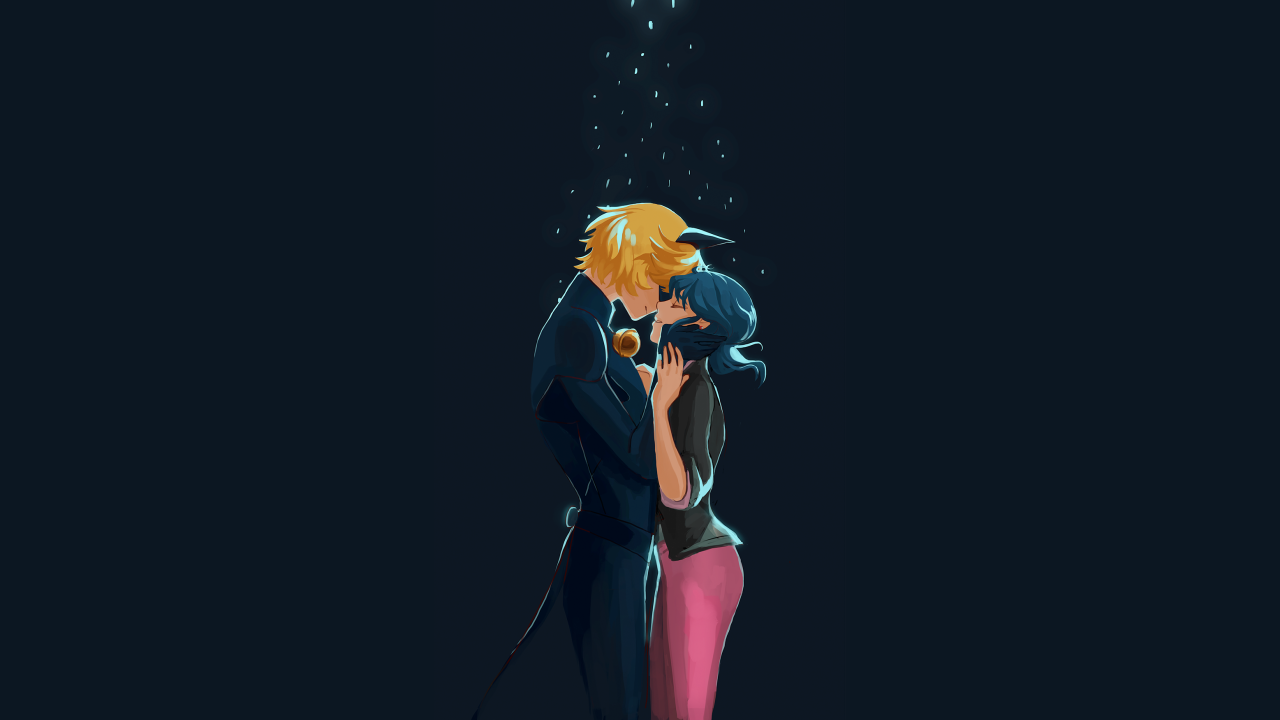 Marinette & Cat Noir Wallpaper edit