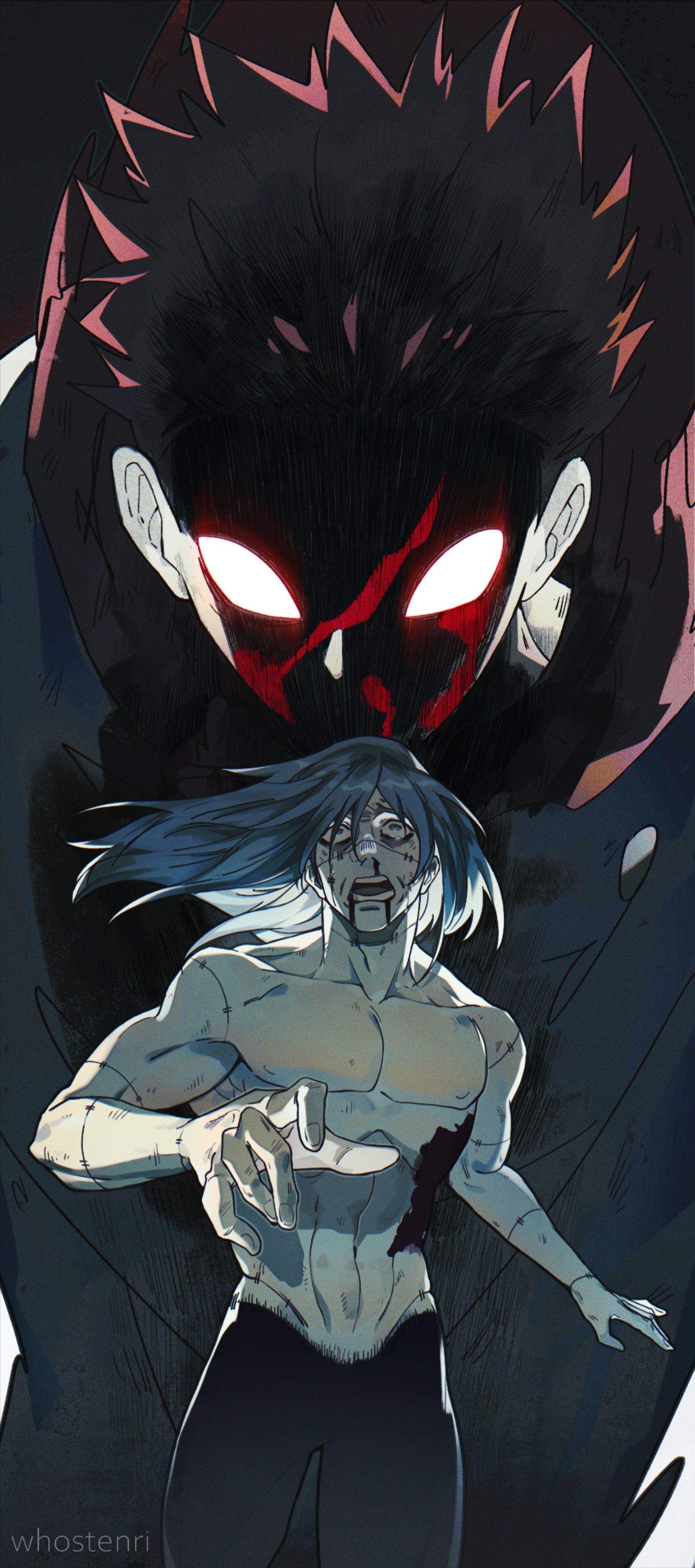 Itadori vs Mahito. Twitter