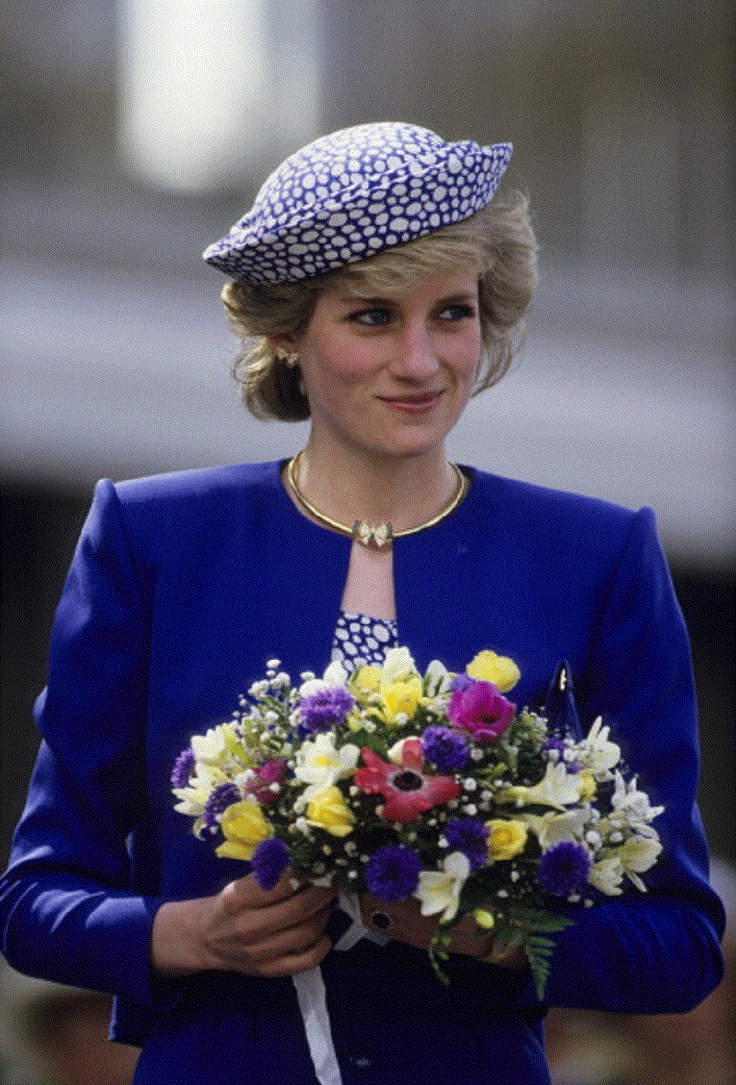 Diana, Princess of Wales during a trip