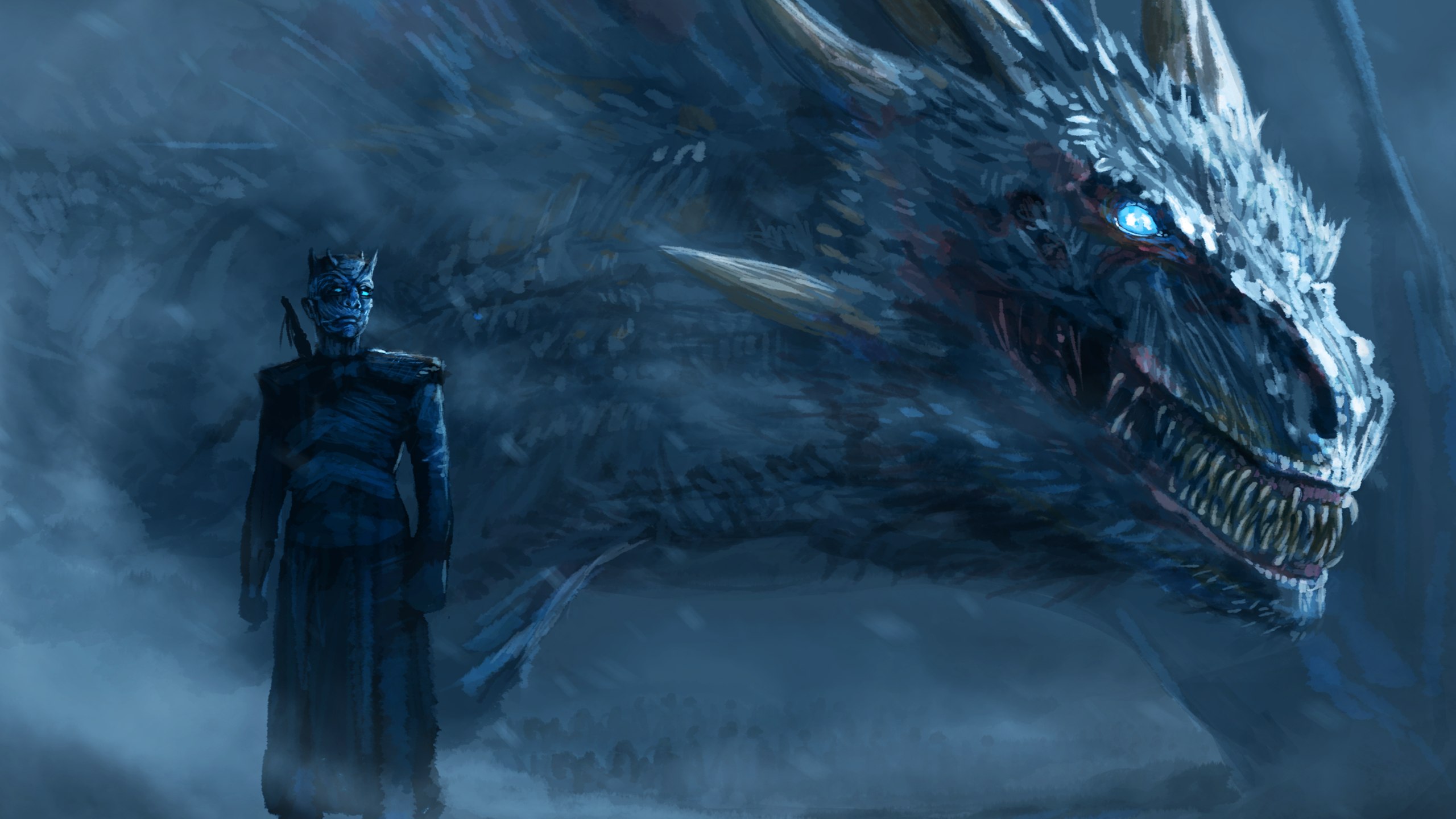 White Walker Dragon Wallpaper 38145