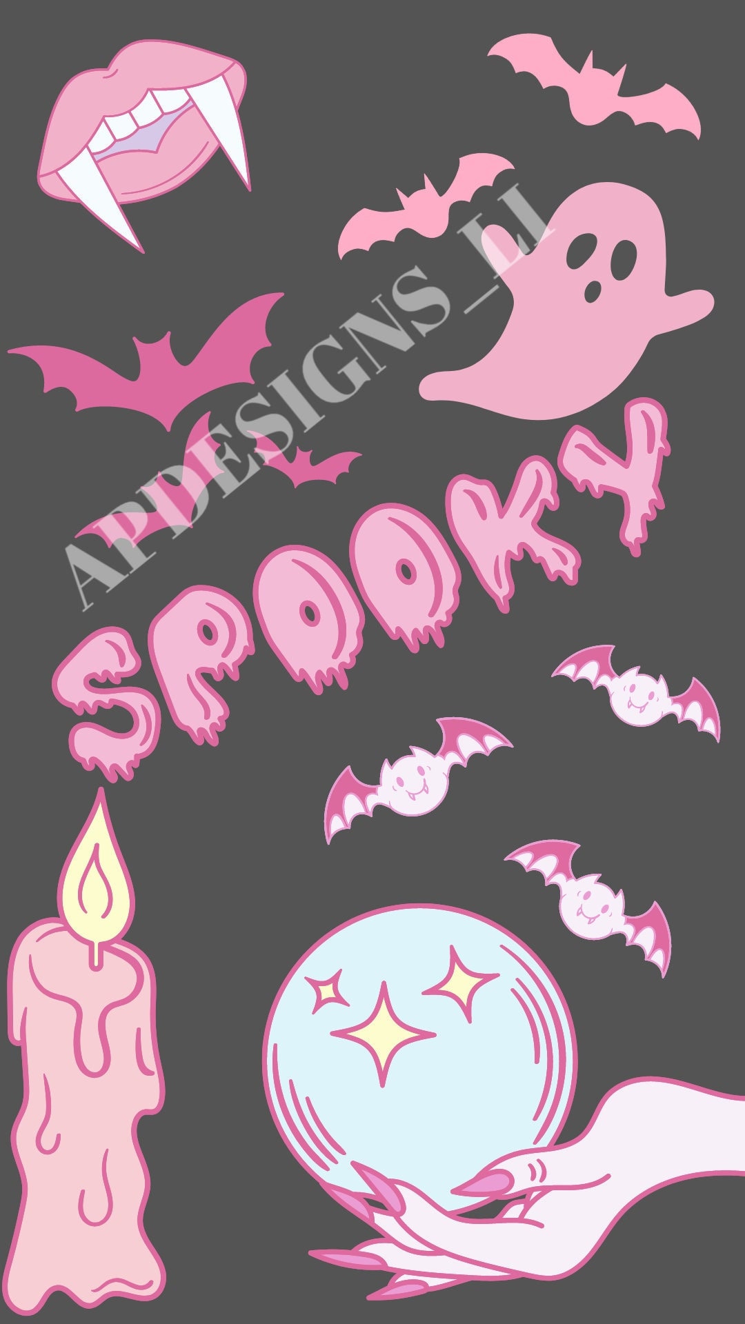 Pastel Spooky Wallpaper for Phone