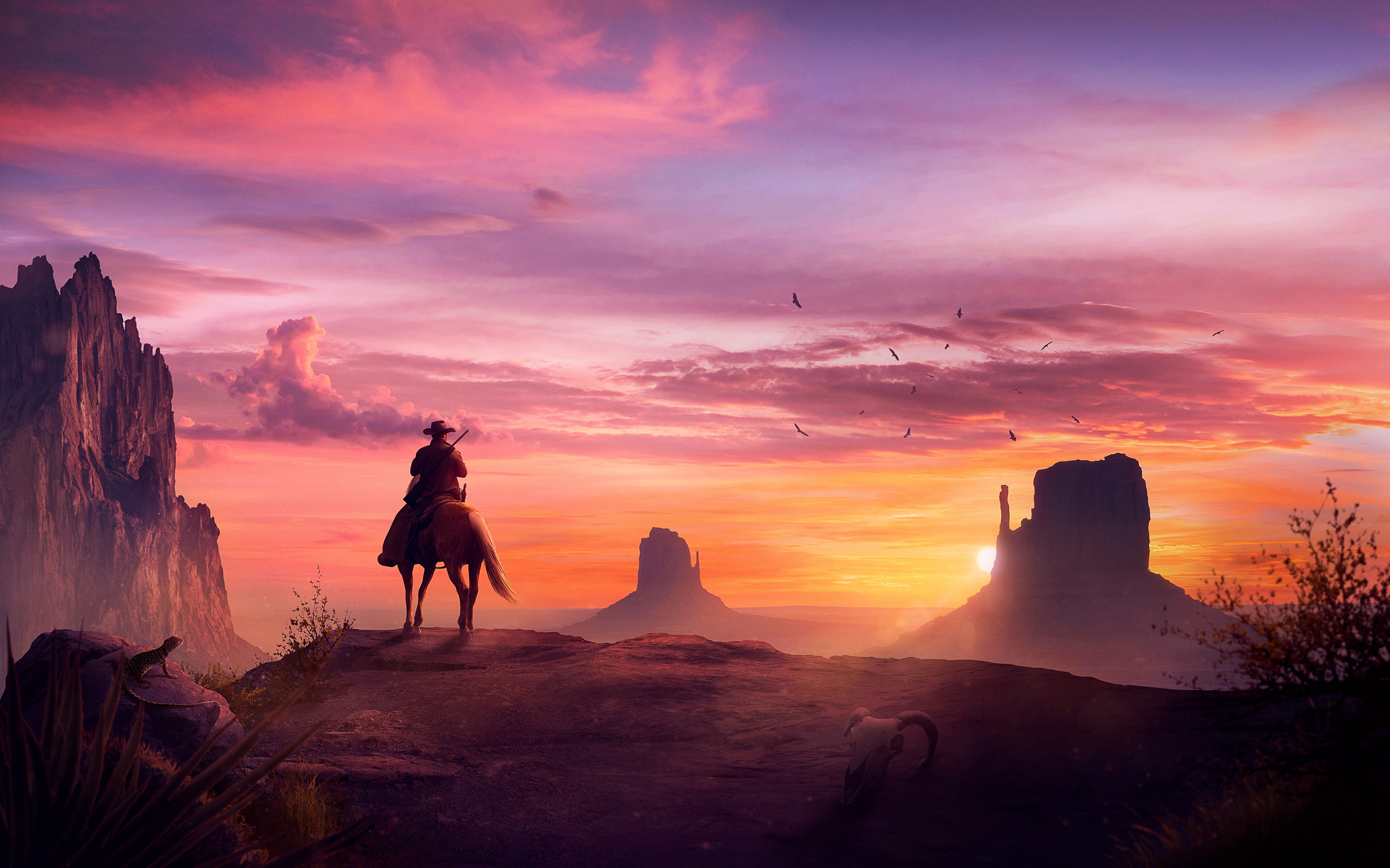 Artistic Cowboy 4k Ultra HD Wallpaper