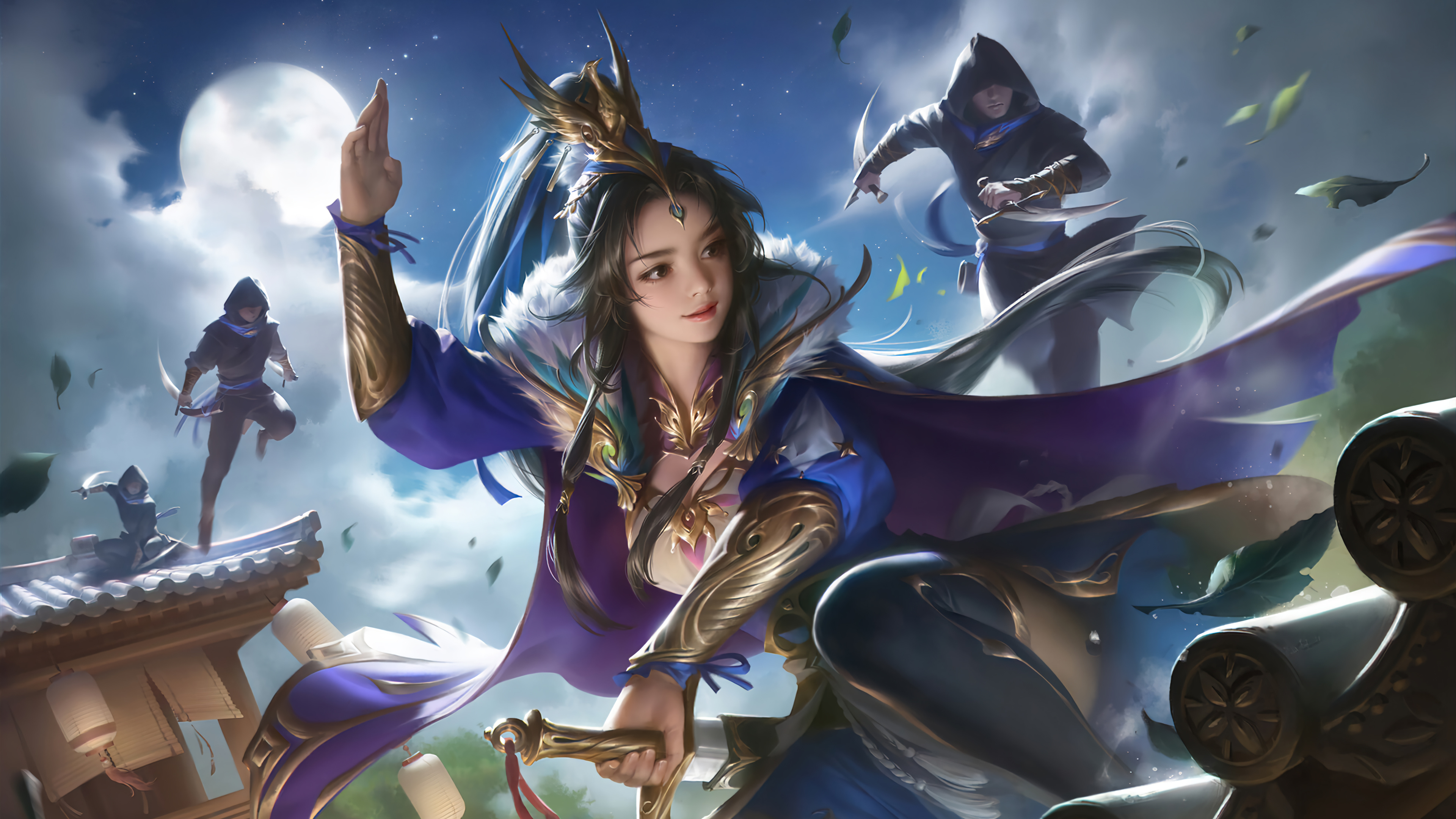 Girl Warrior Fantasy Art Wallpaper 4K