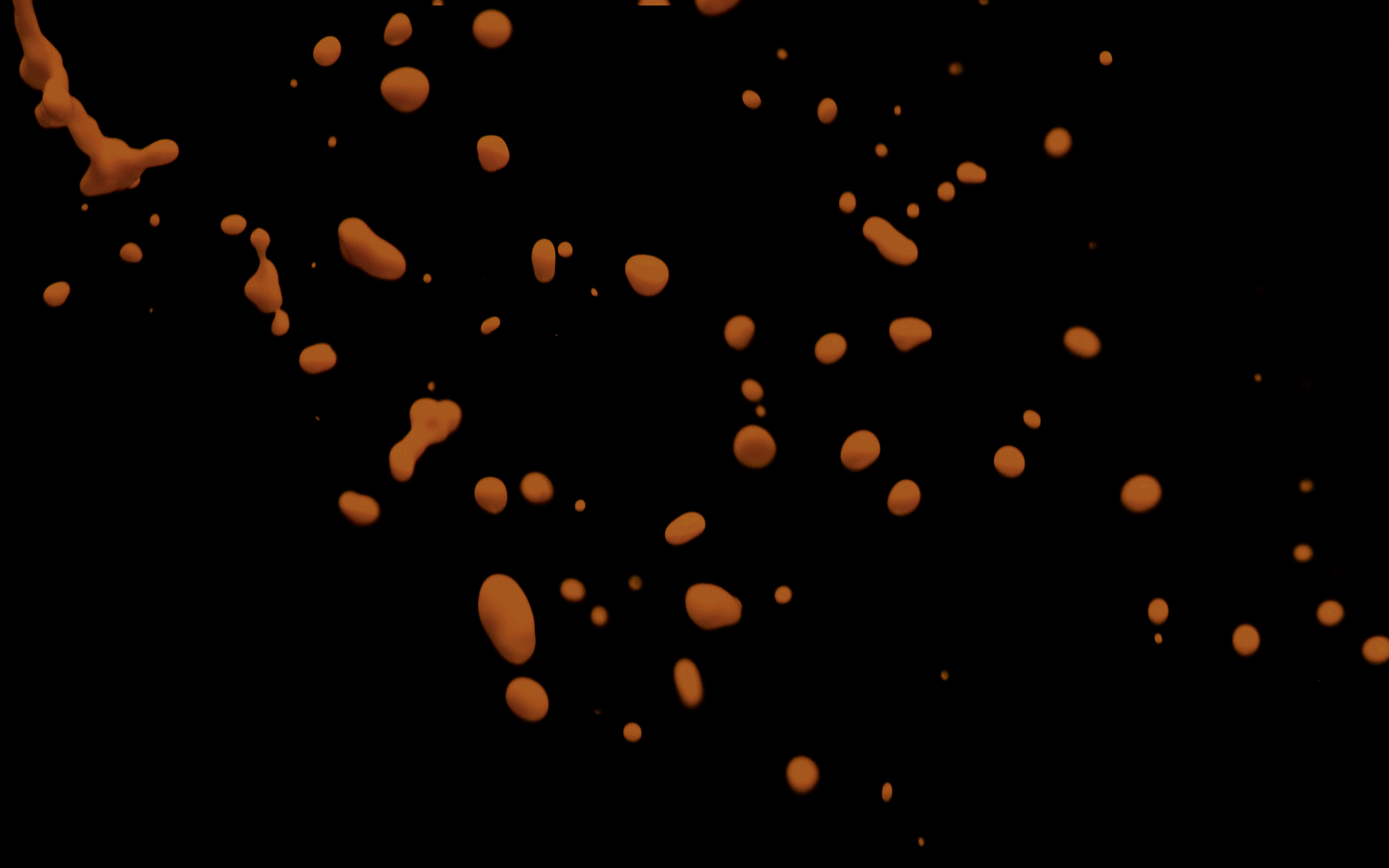 Drops Dark Orange Watter Minimal