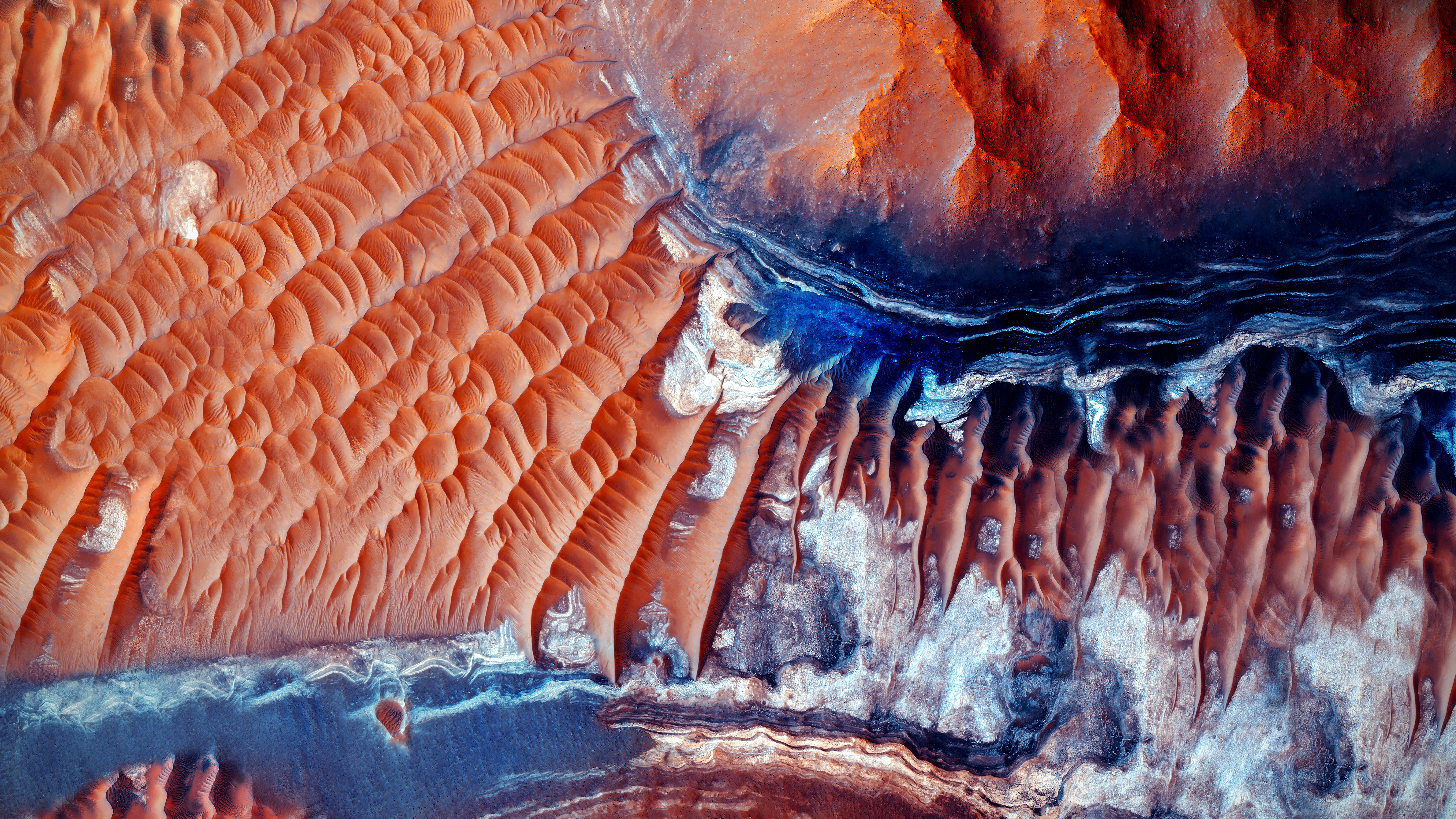 Mars Desert Satellite 8k Wallpaper, HD