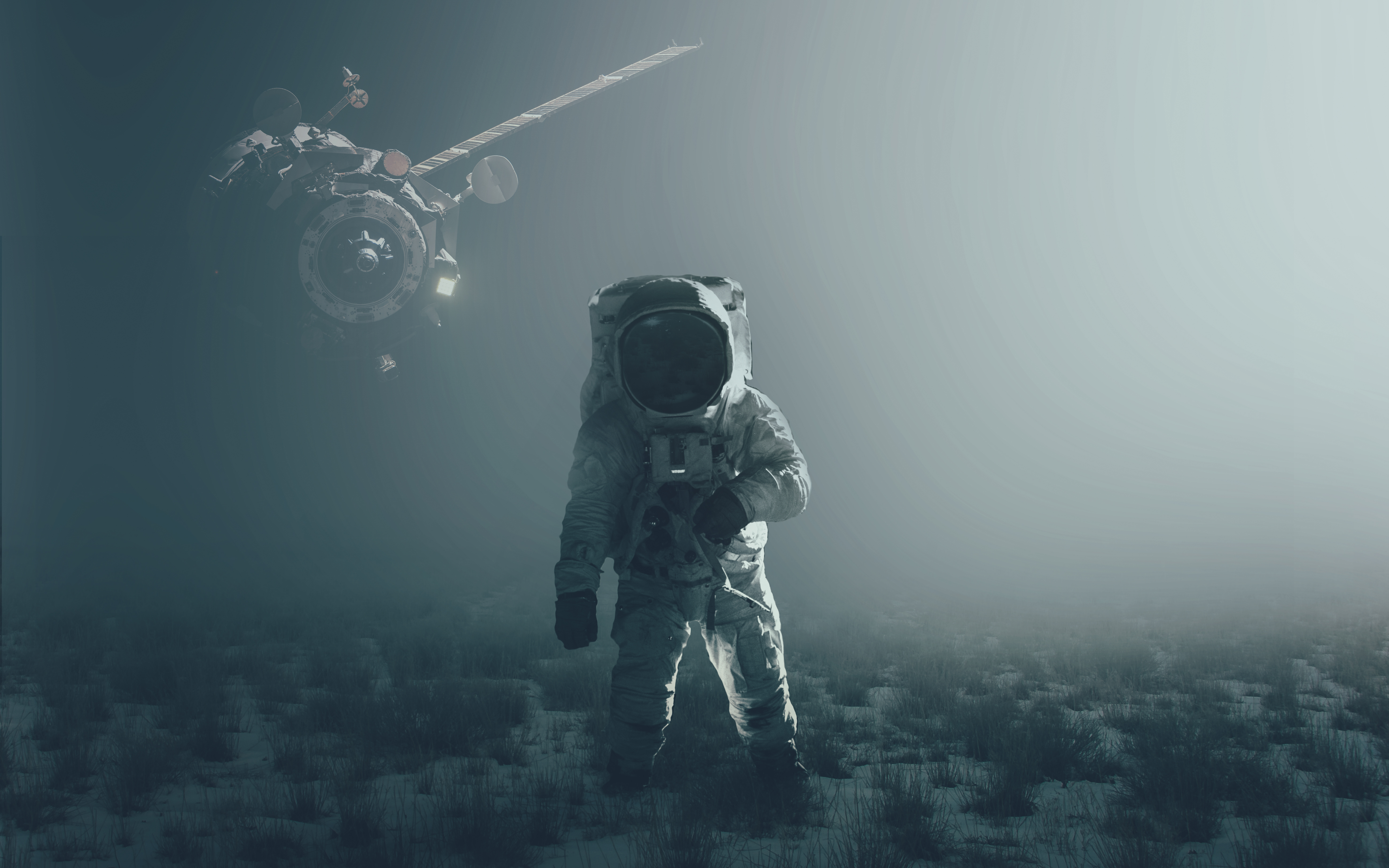 Astronaut Satellite 5K 4k