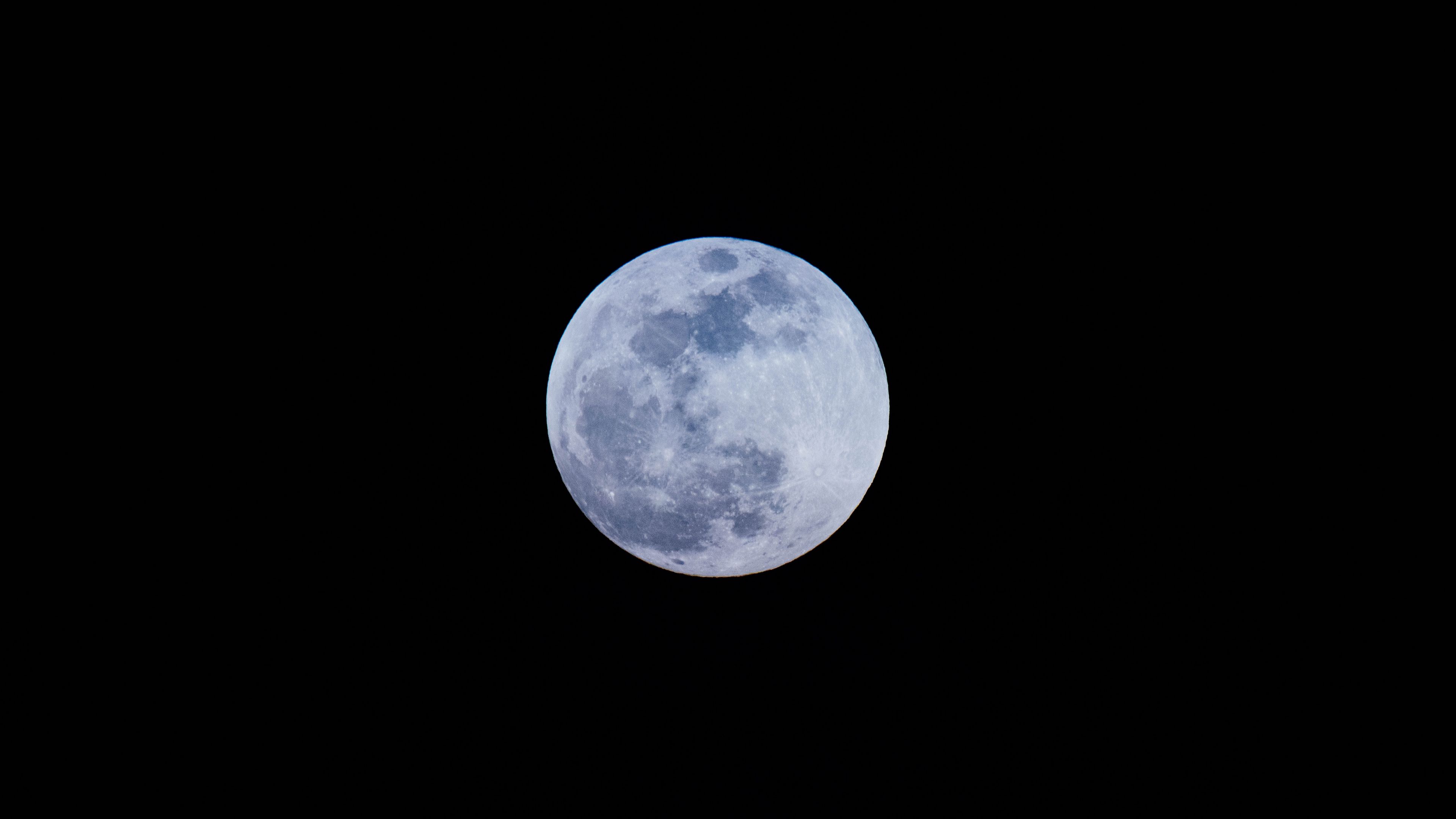 moon, full moon, satellite 4k 4k