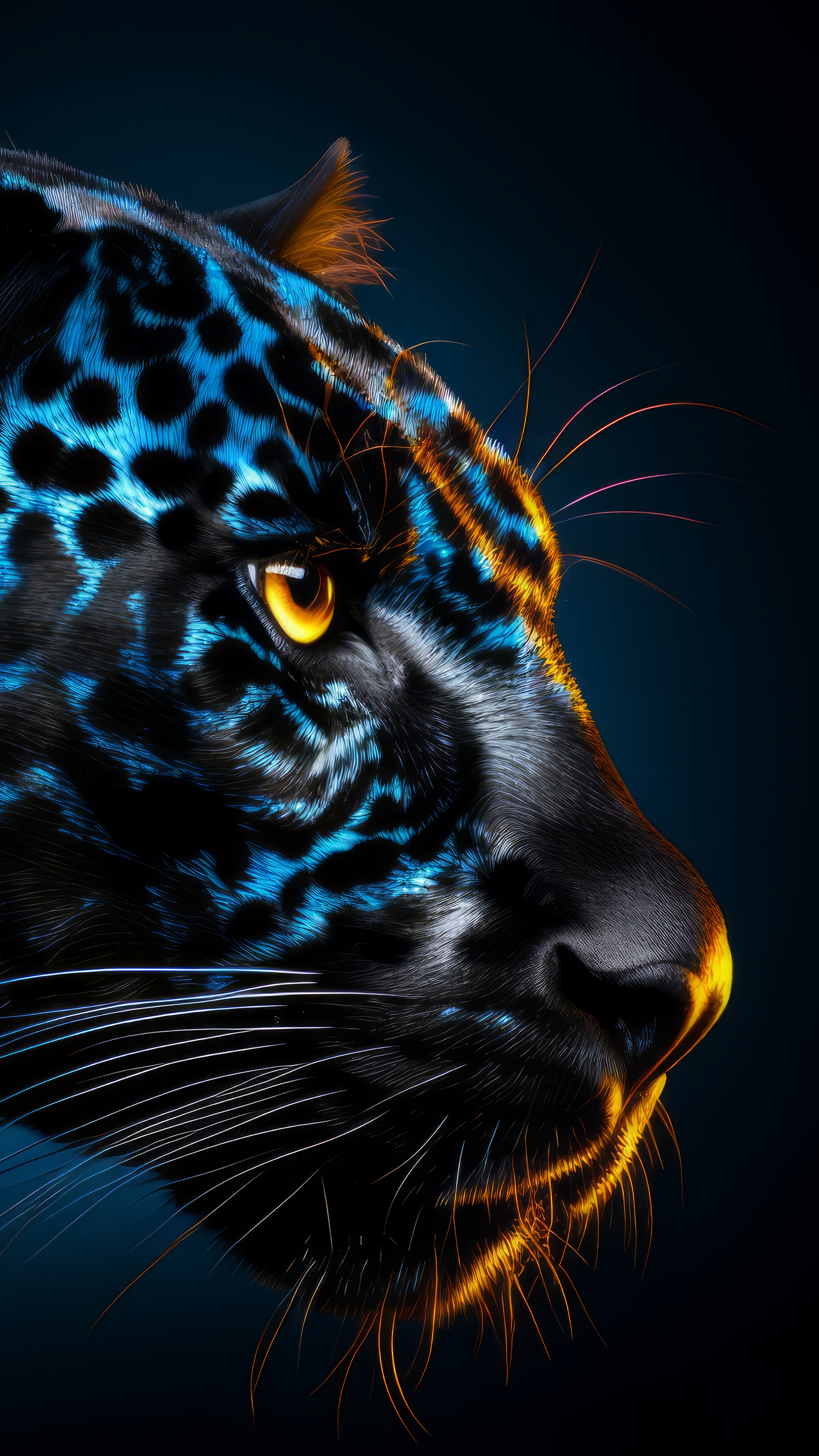 Jaguar Animal Digital Art 4K Wallpaper