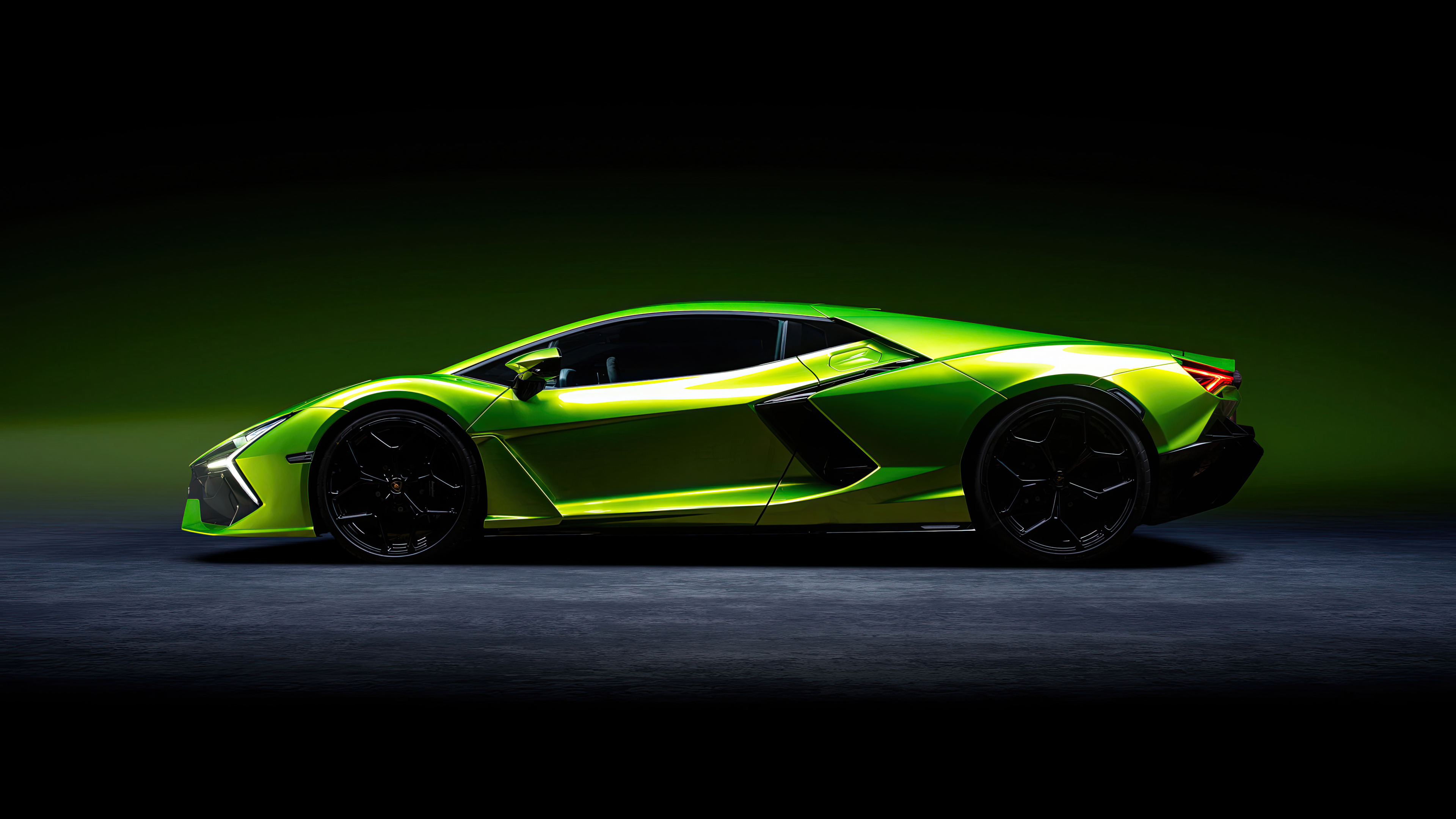 Green Lamborghini Revuelto 4k Wallpaper