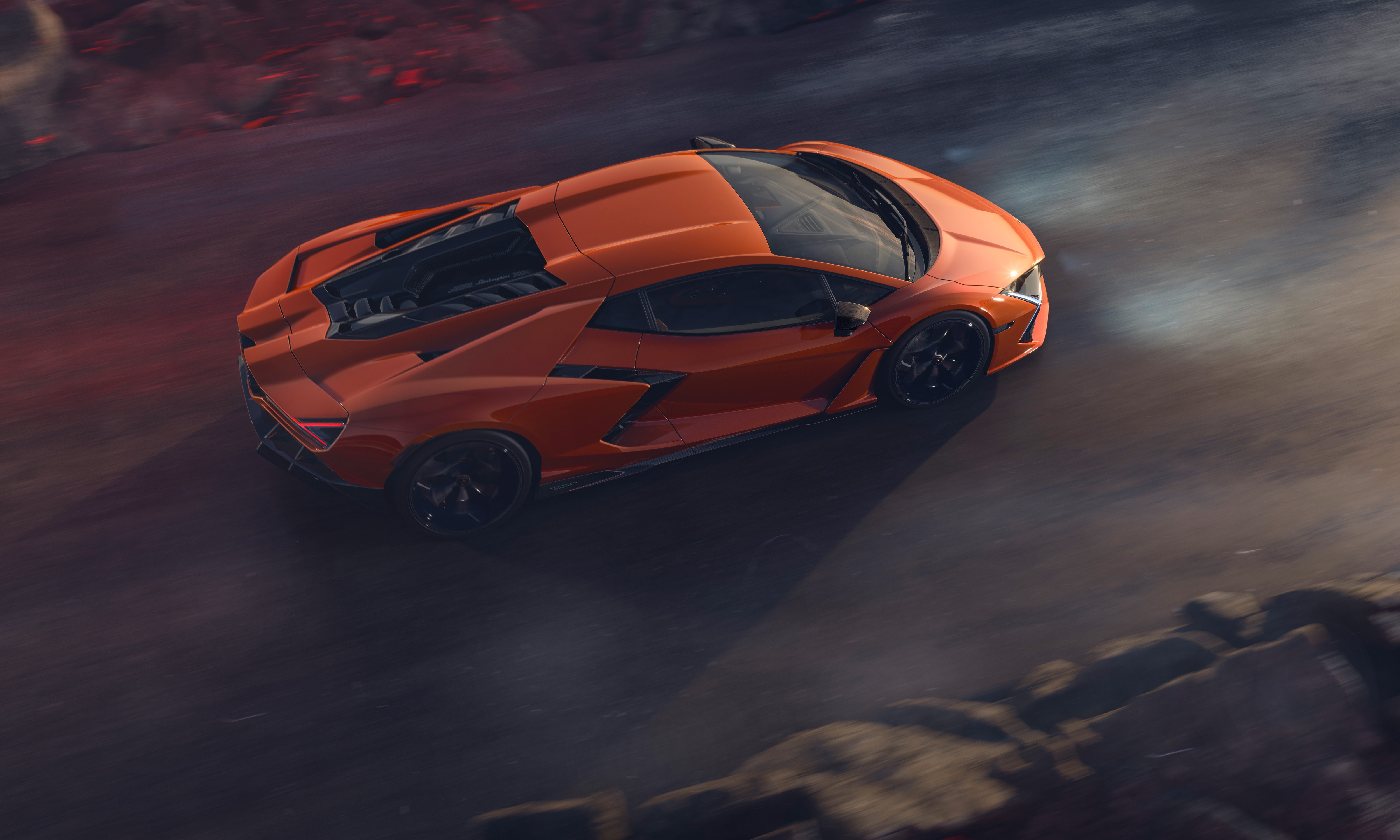 Wallpaper Lamborghini, supercar, orange