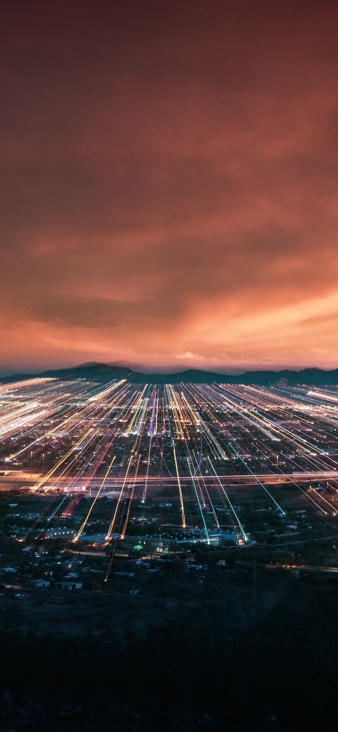 Arizona Neon Light Trail City