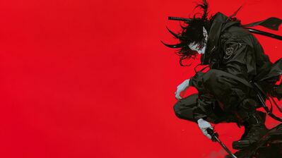 Anime Boy Horn Demon Ninja 4K Wallpaper