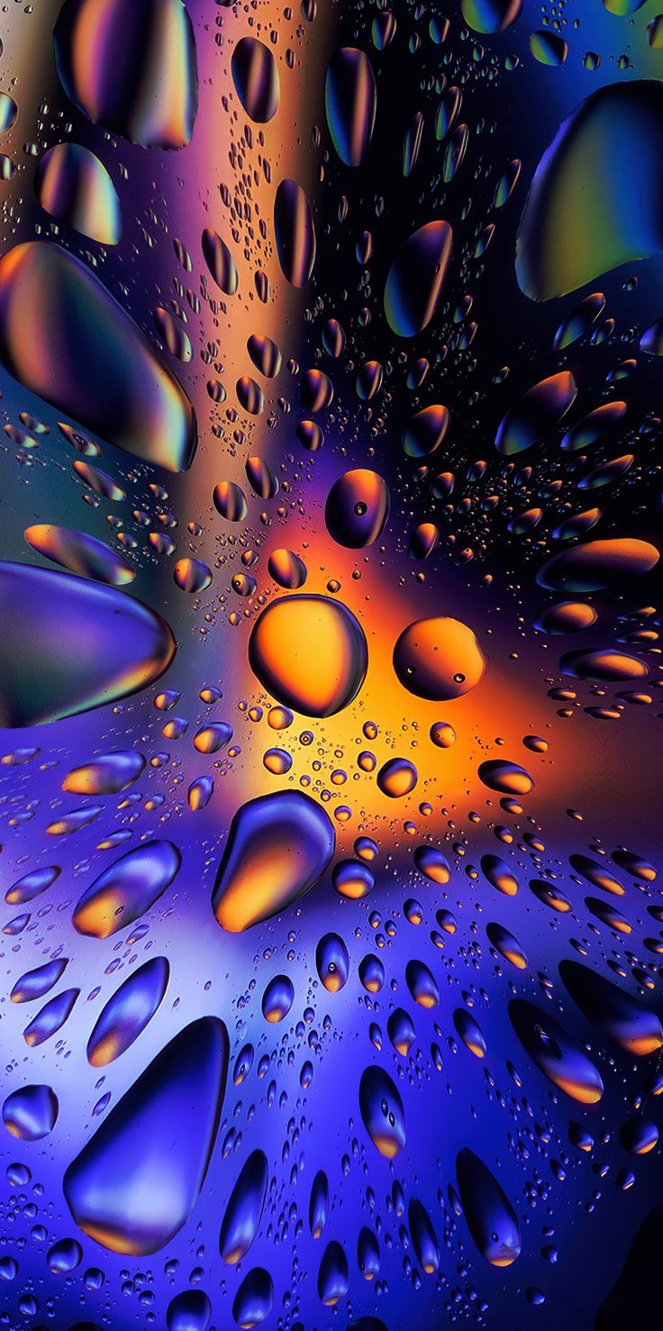 Drops- neon wallpaper