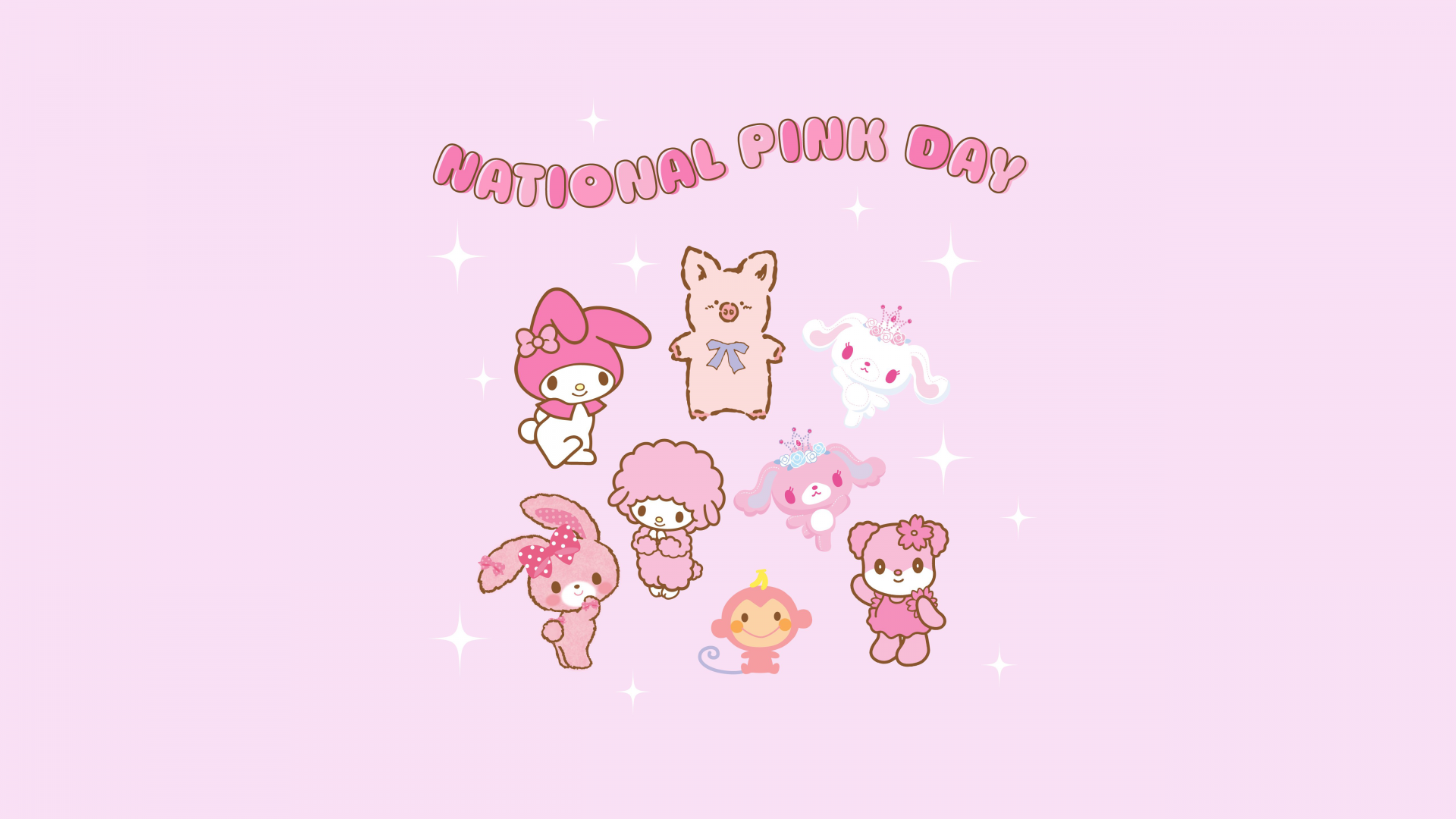 National Pink Day Wallpaper 4K, Hello