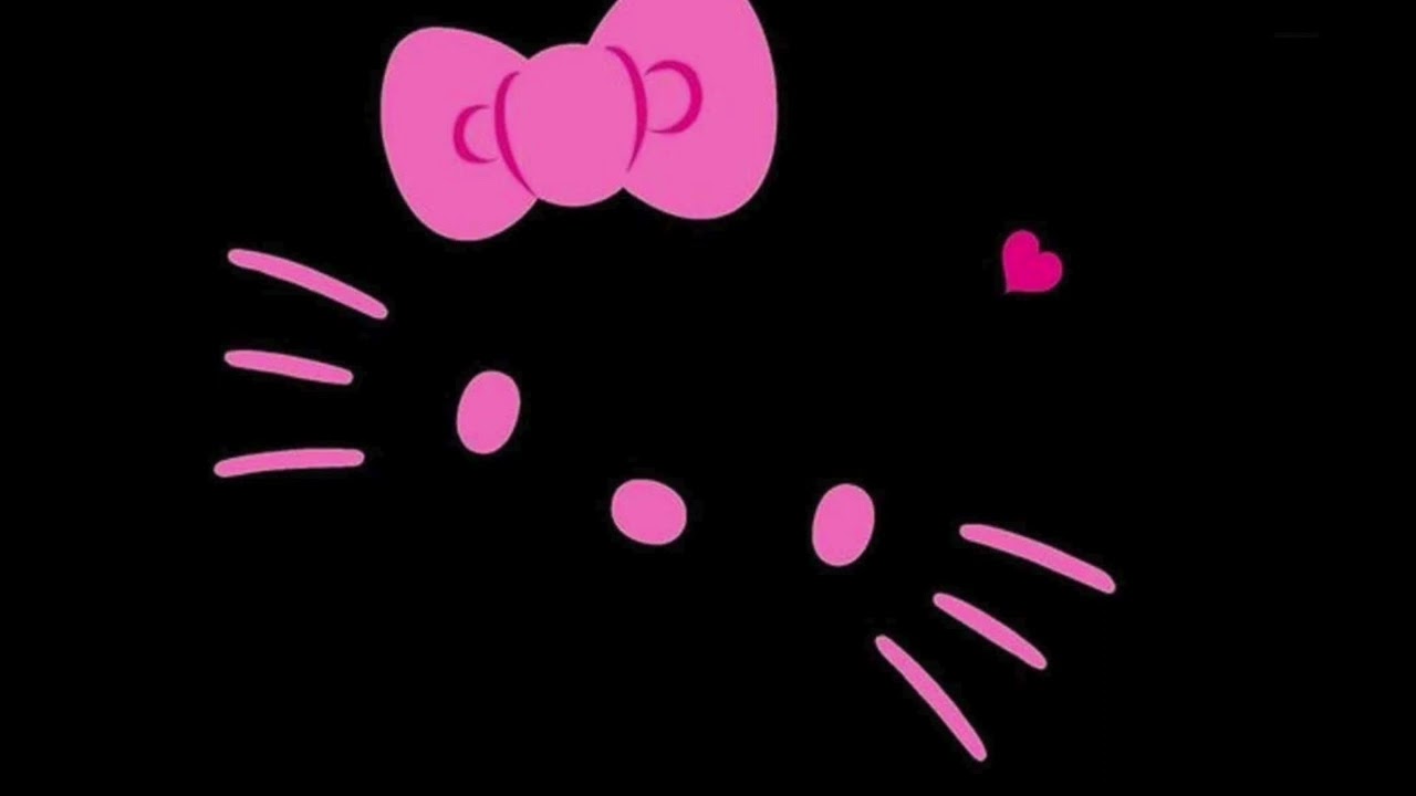 Hours of Black Neon Hello Kitty