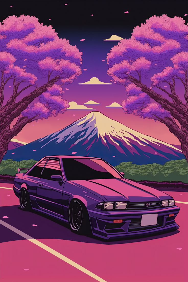 Anime Infused Retrowave: A Sunset