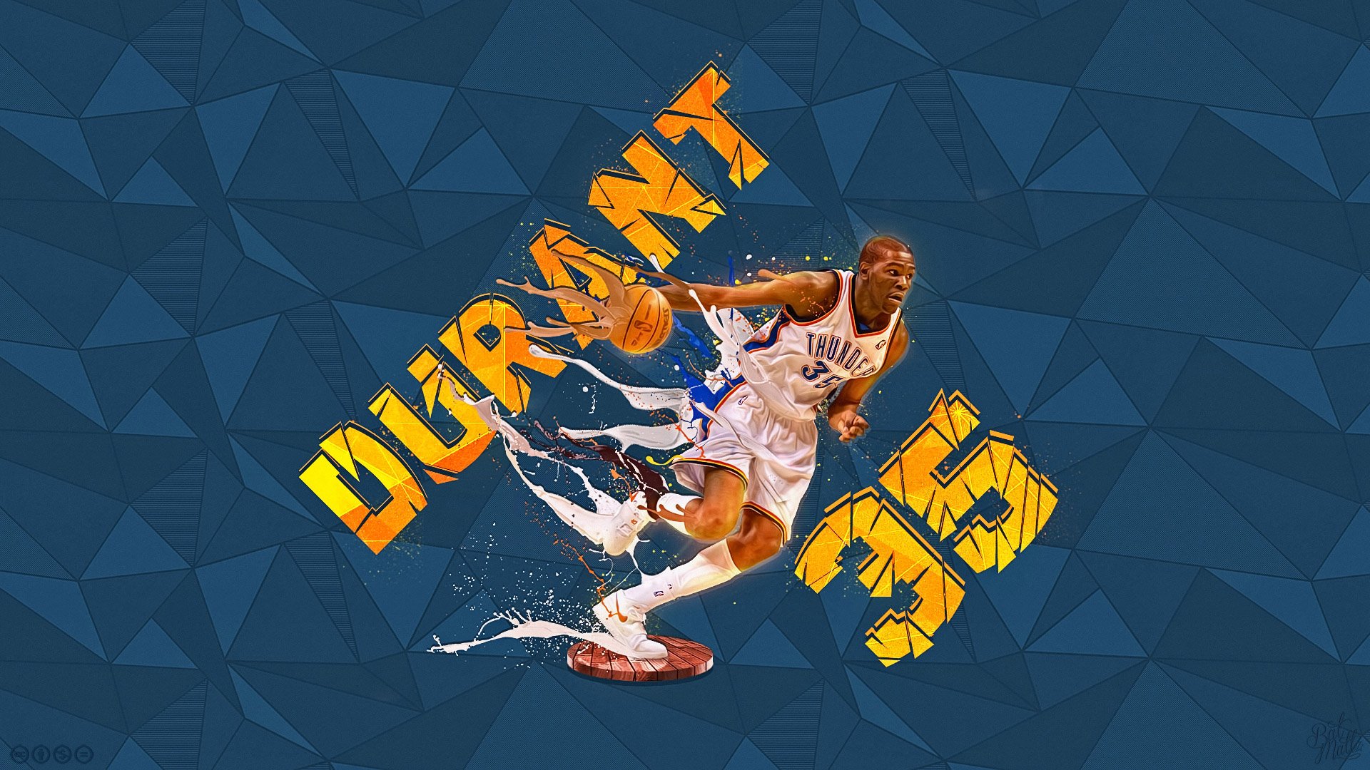 Kevin Durant HD Wallpaper Basketball Action