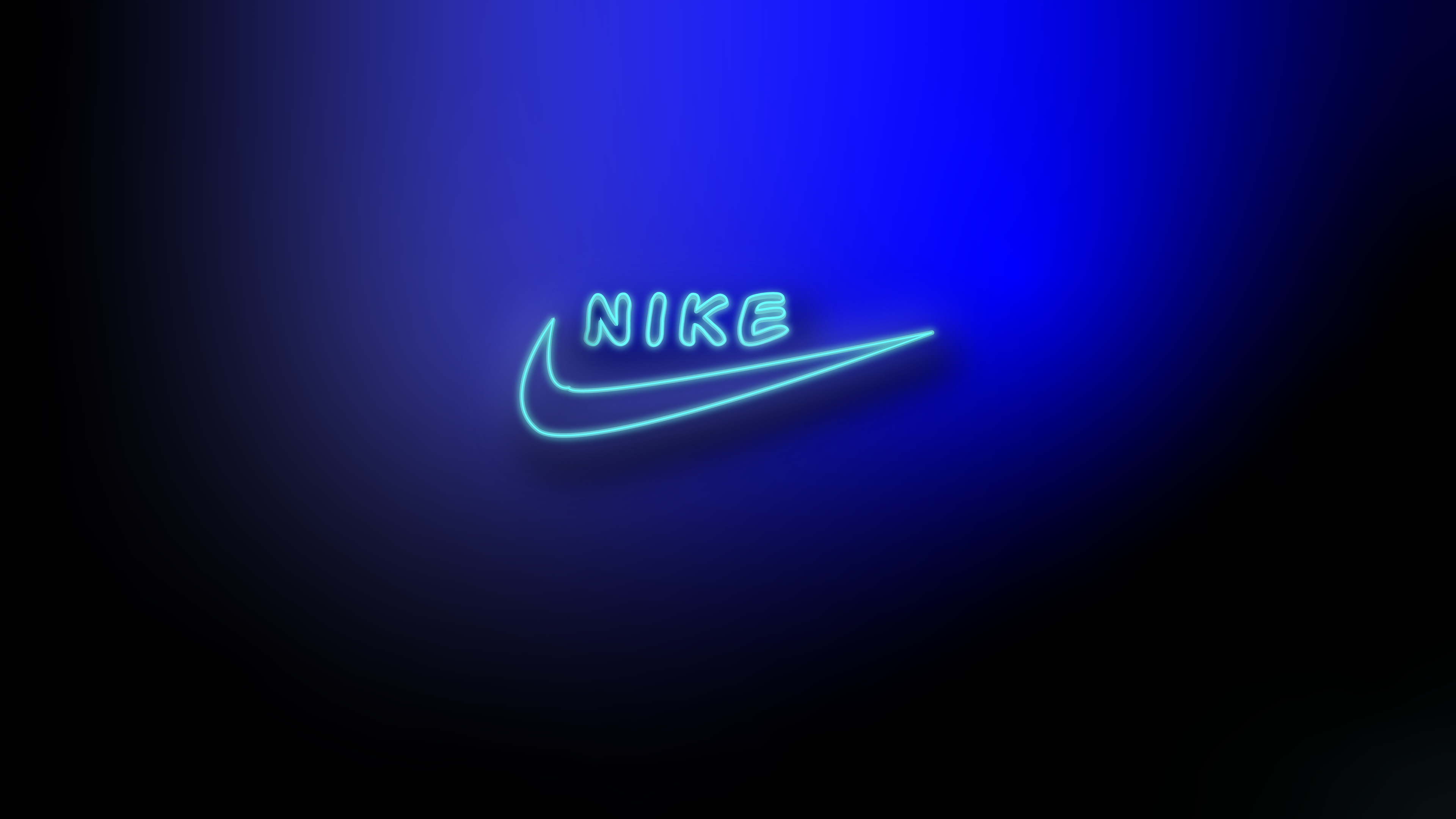Nike Logo neon Blue //thatNeon_guy