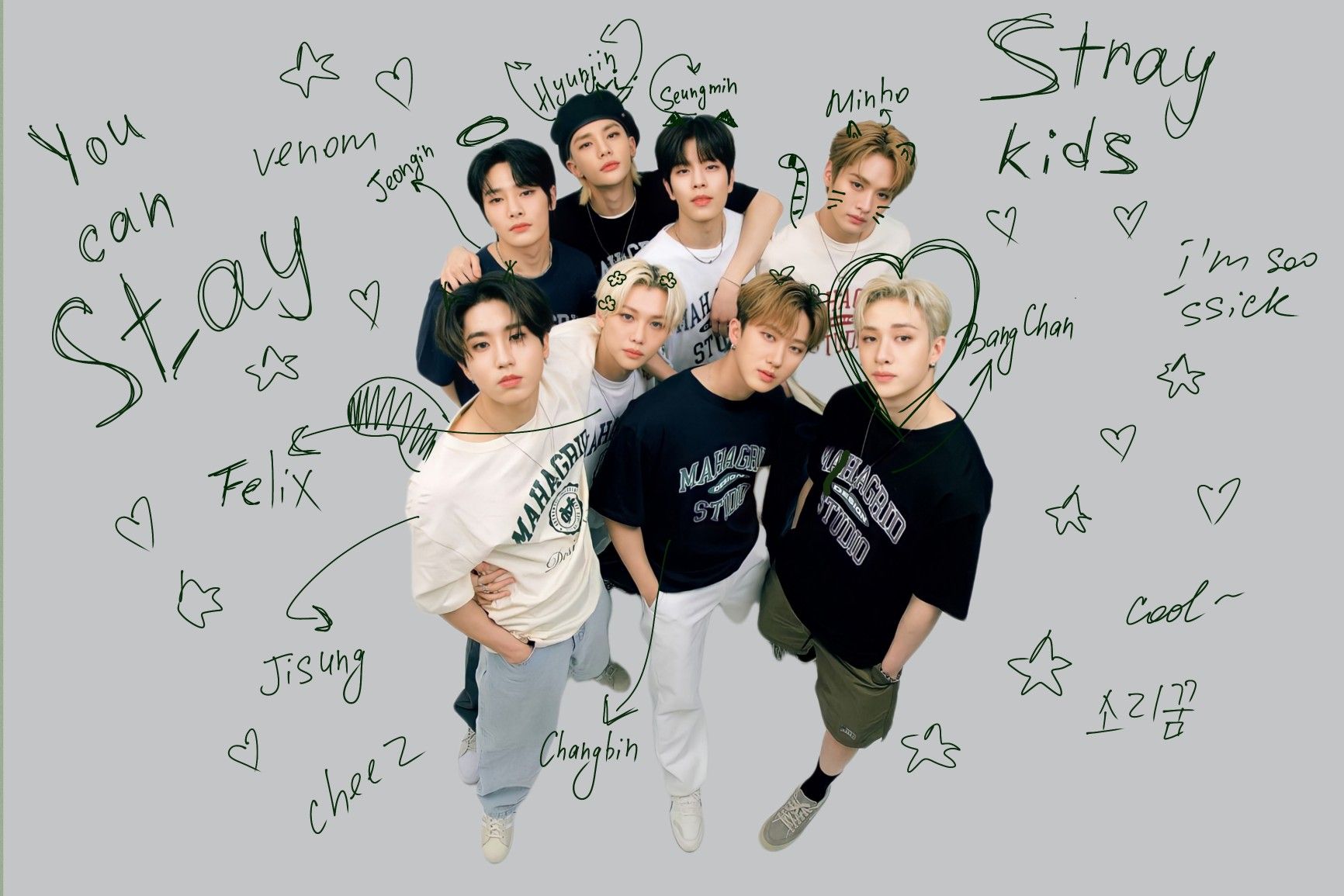 Stray kids ot8 wallpaper