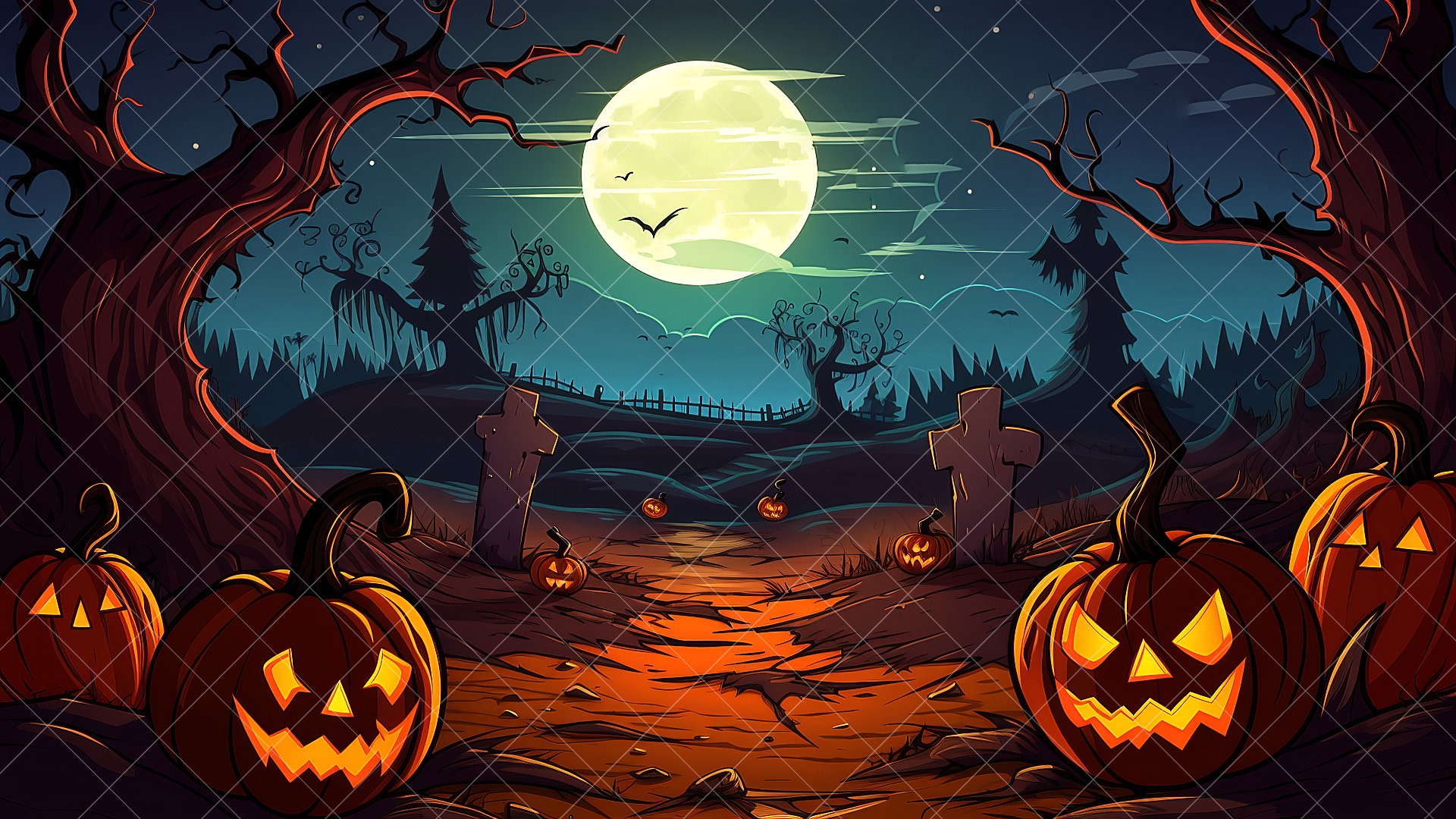 BACKGROUND Halloween 1 in 2D