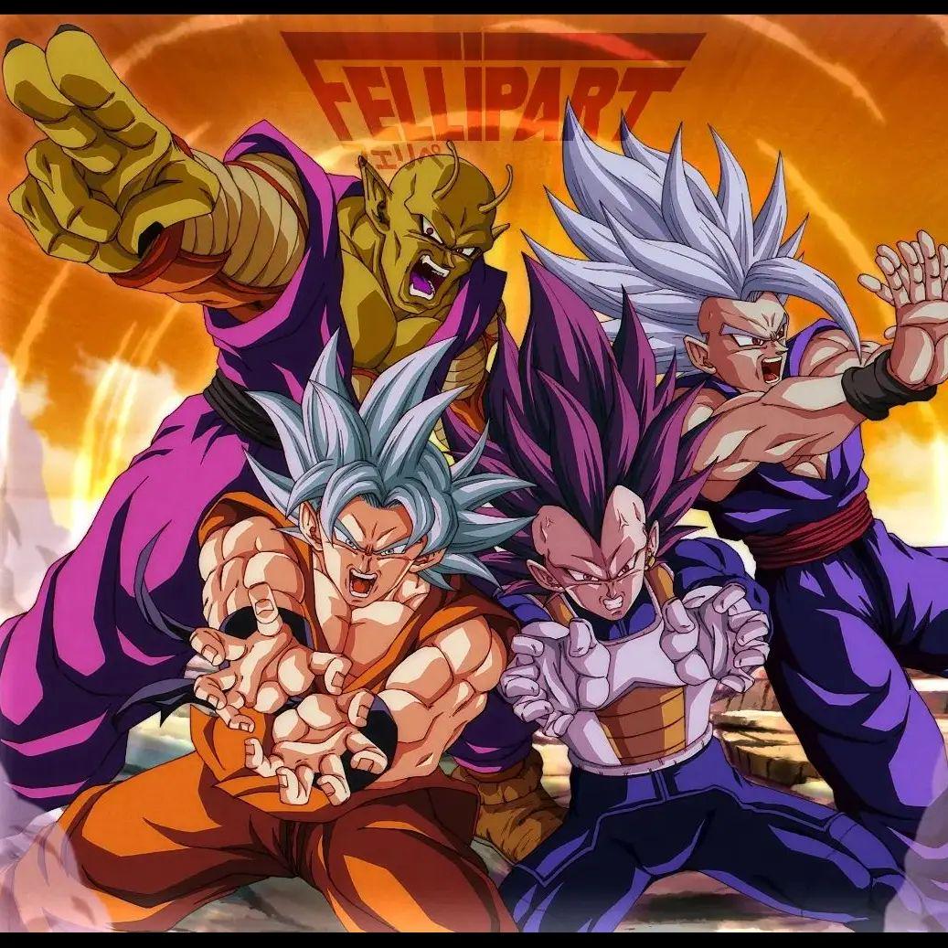 goku, vegeta, piccolo, and gohan