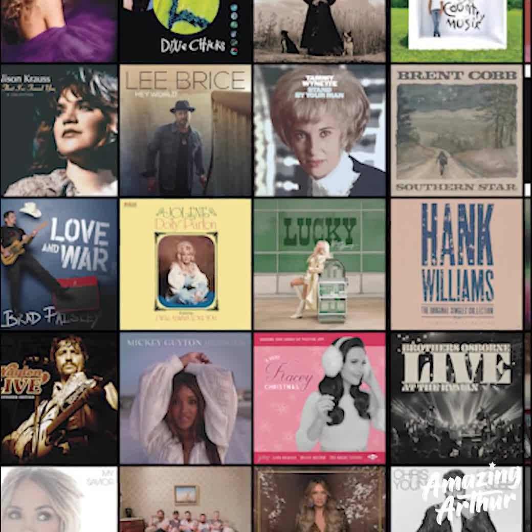 Country Music Album Covers Wallpaper