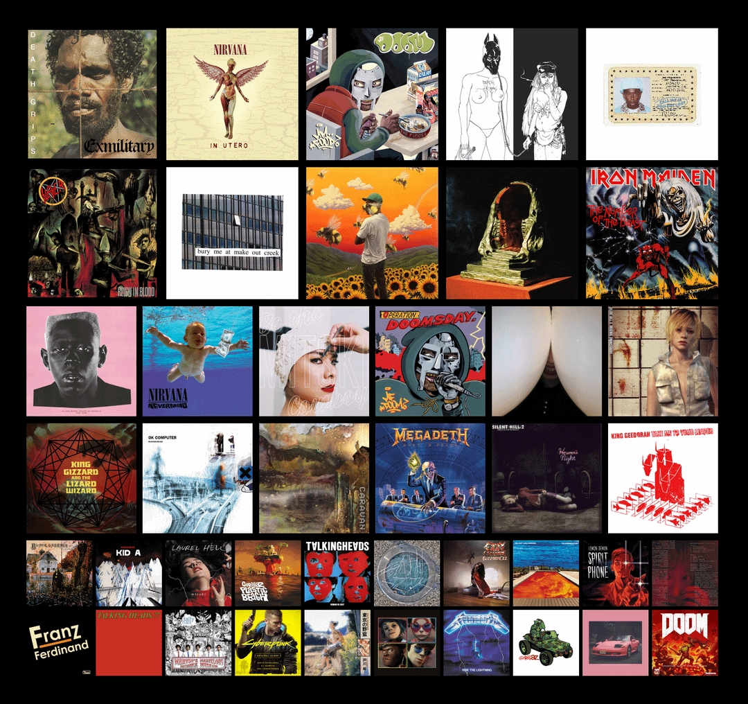 Collage of some of my favorite albums