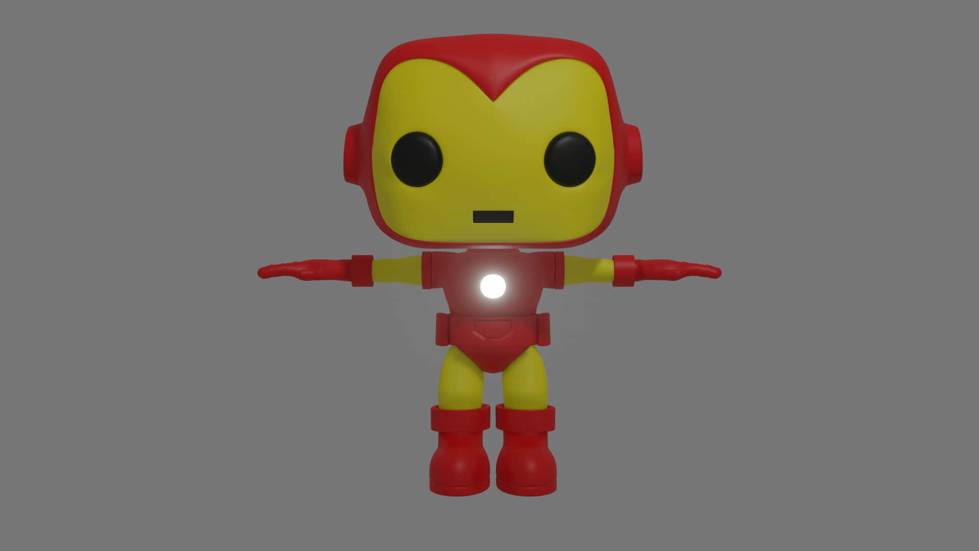Retro Iron Man Pop Figure Wallpaper