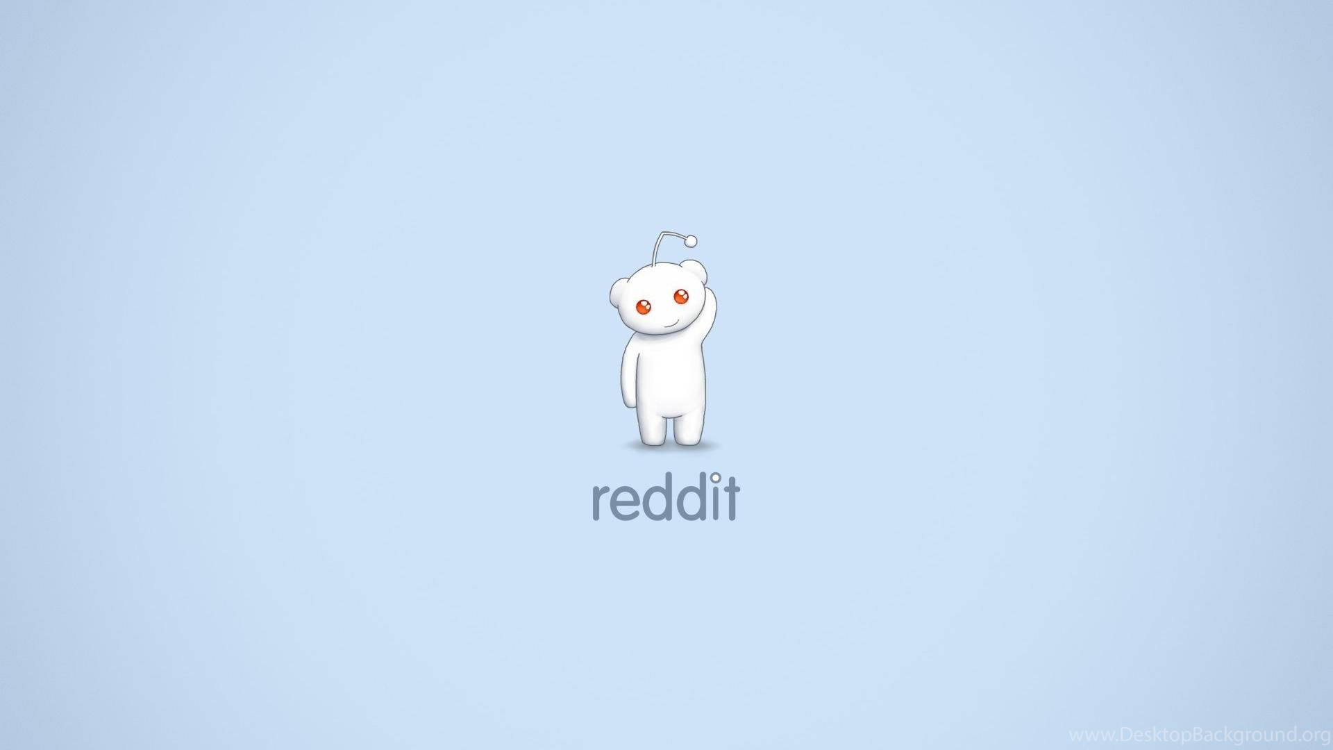 Blue Minimalist Reddit Alien Wallpaper