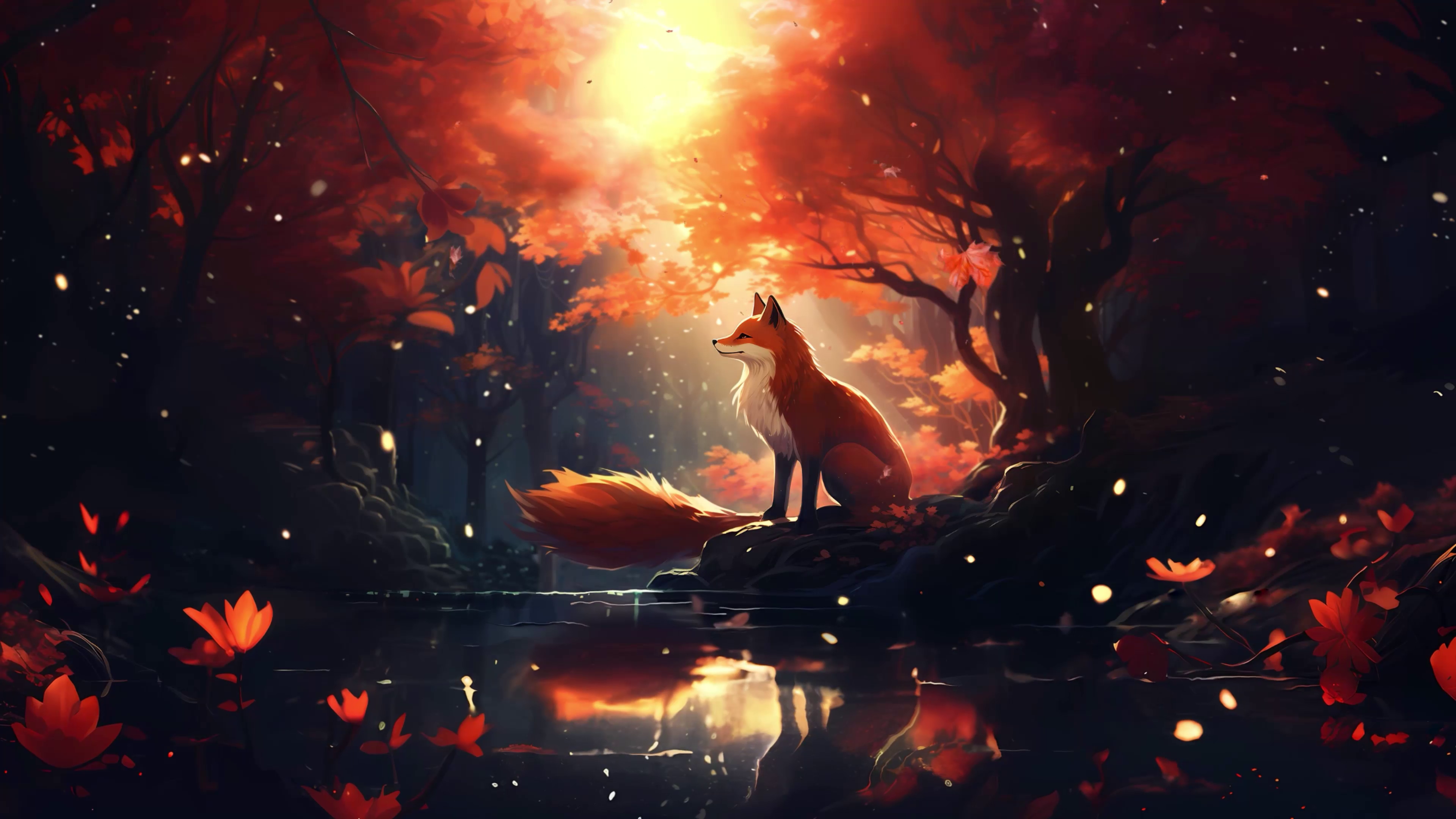 Fox On Planet Live Wallpaper