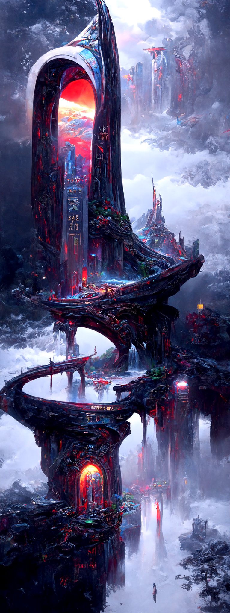 A MegaStructure, outerworld portals