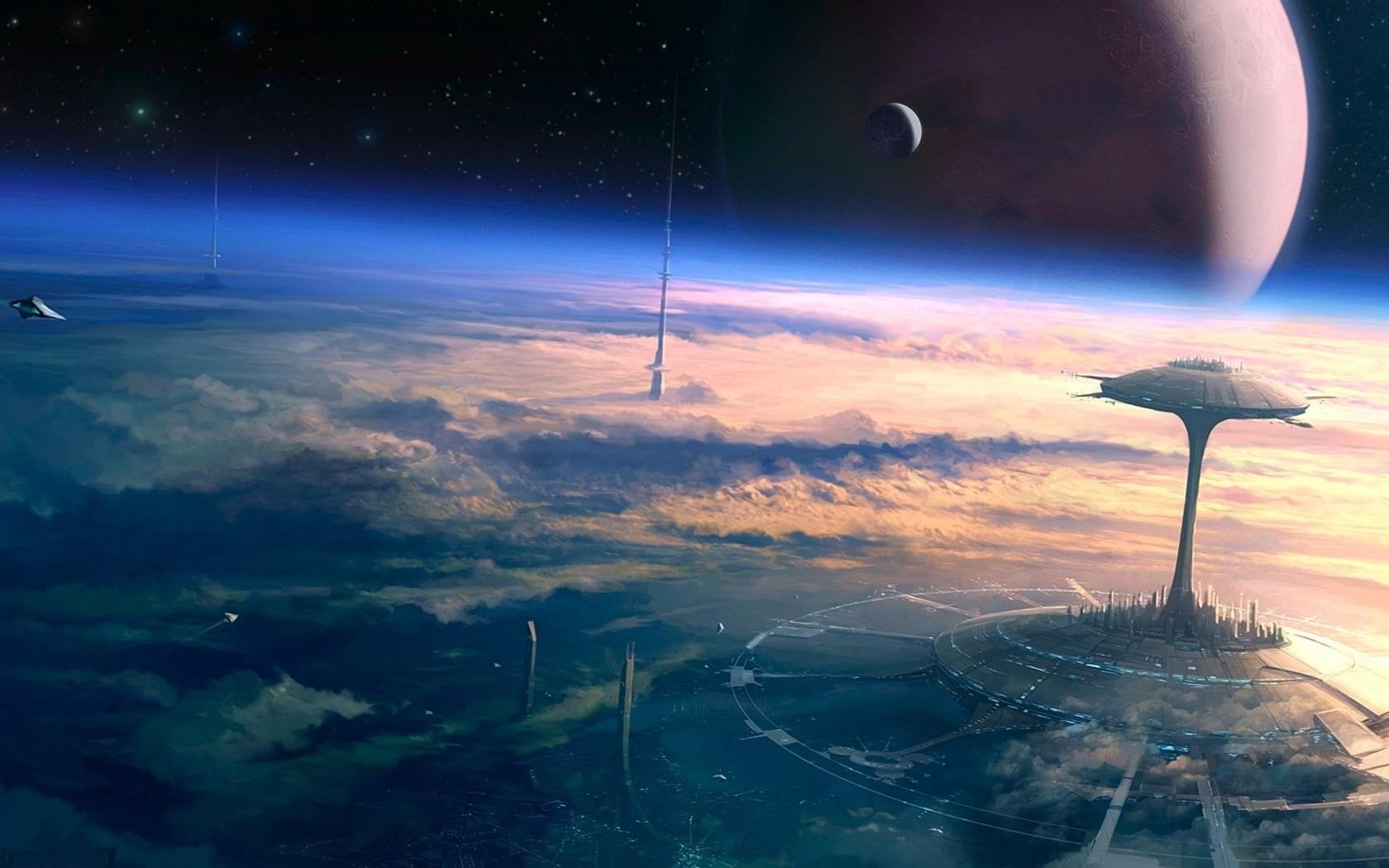 Megastructures / space elevators like