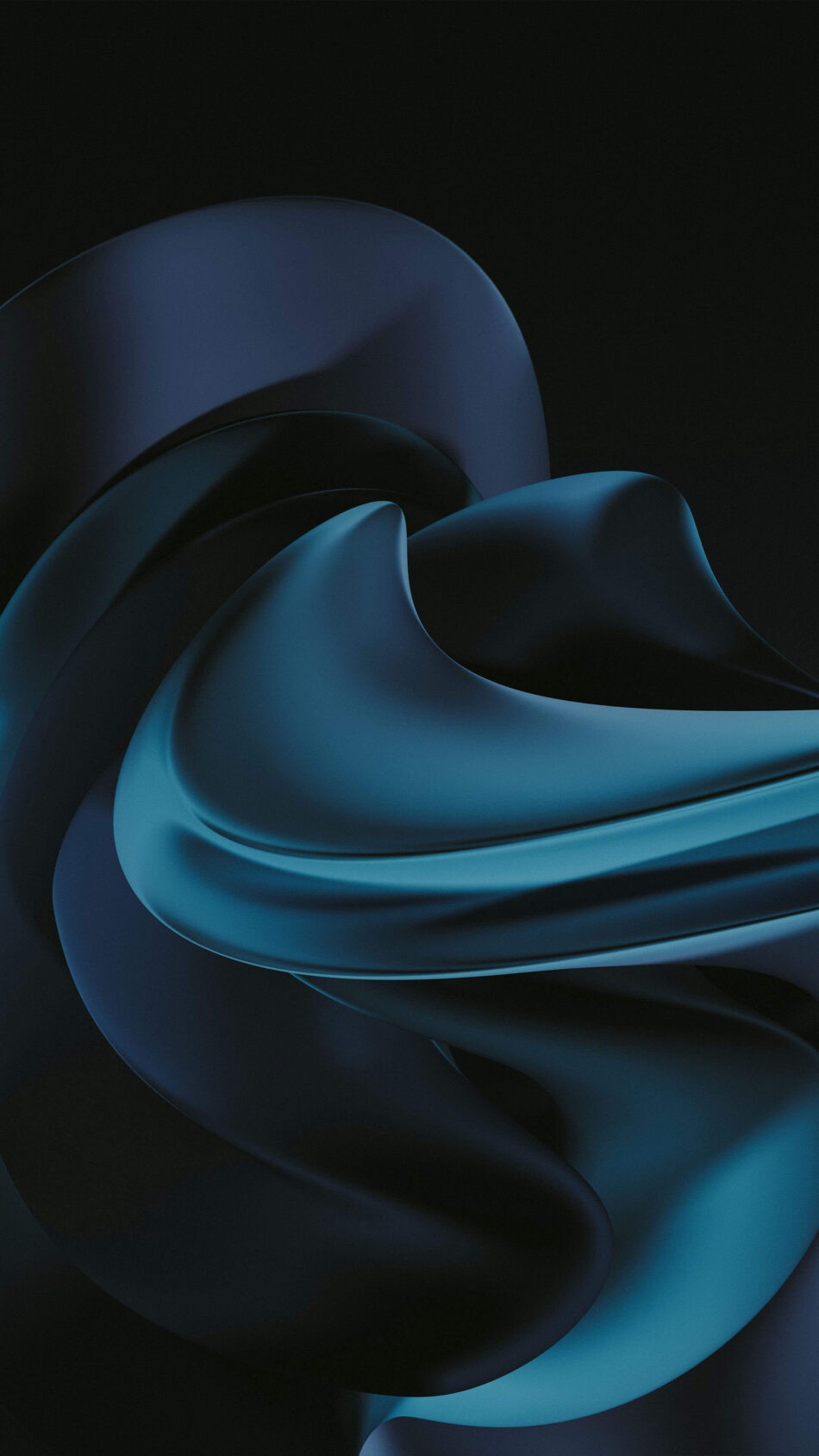 Black Blue Abstract Dark Background 4K