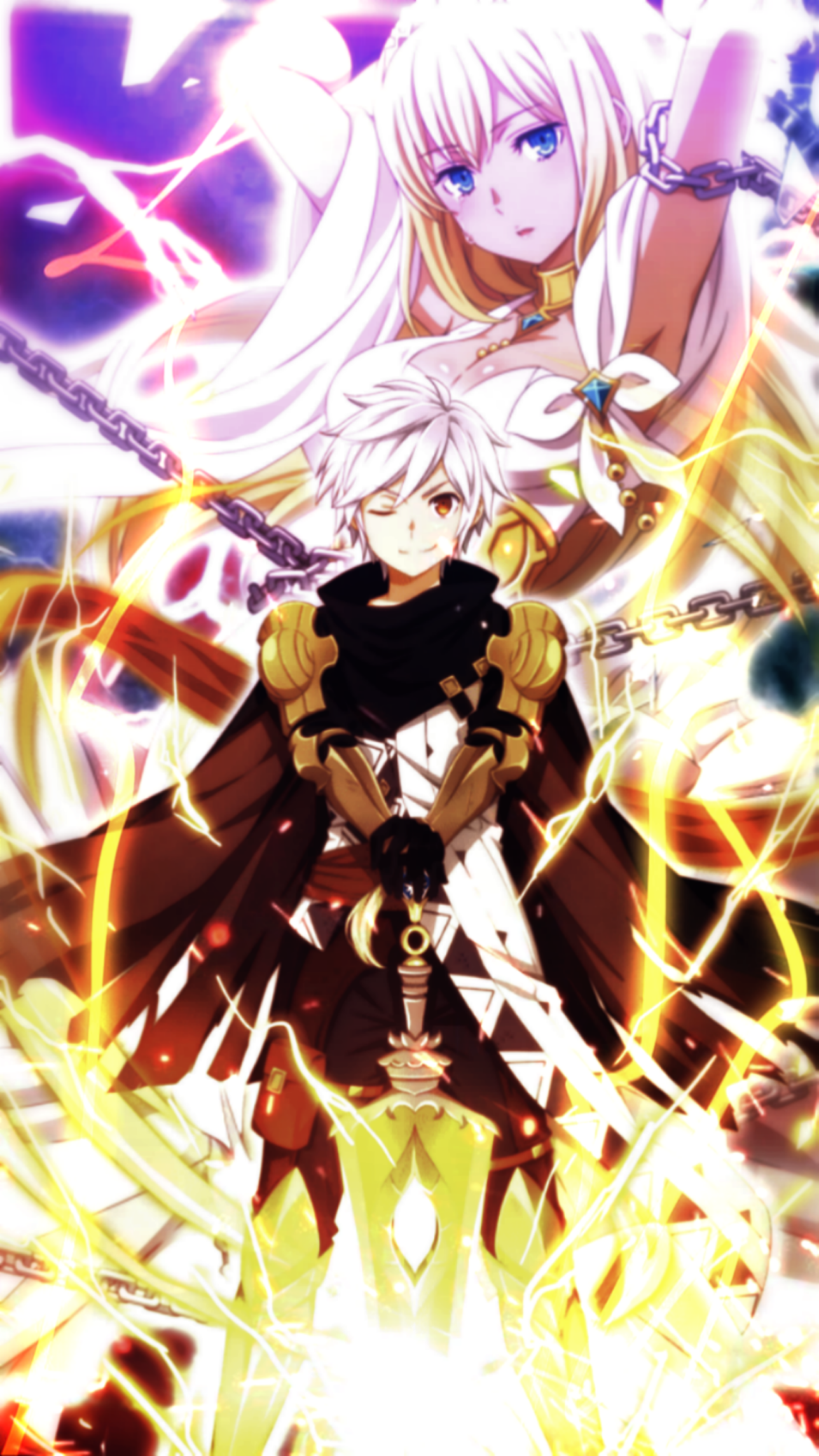 I made more danmachi wallpaper for fun