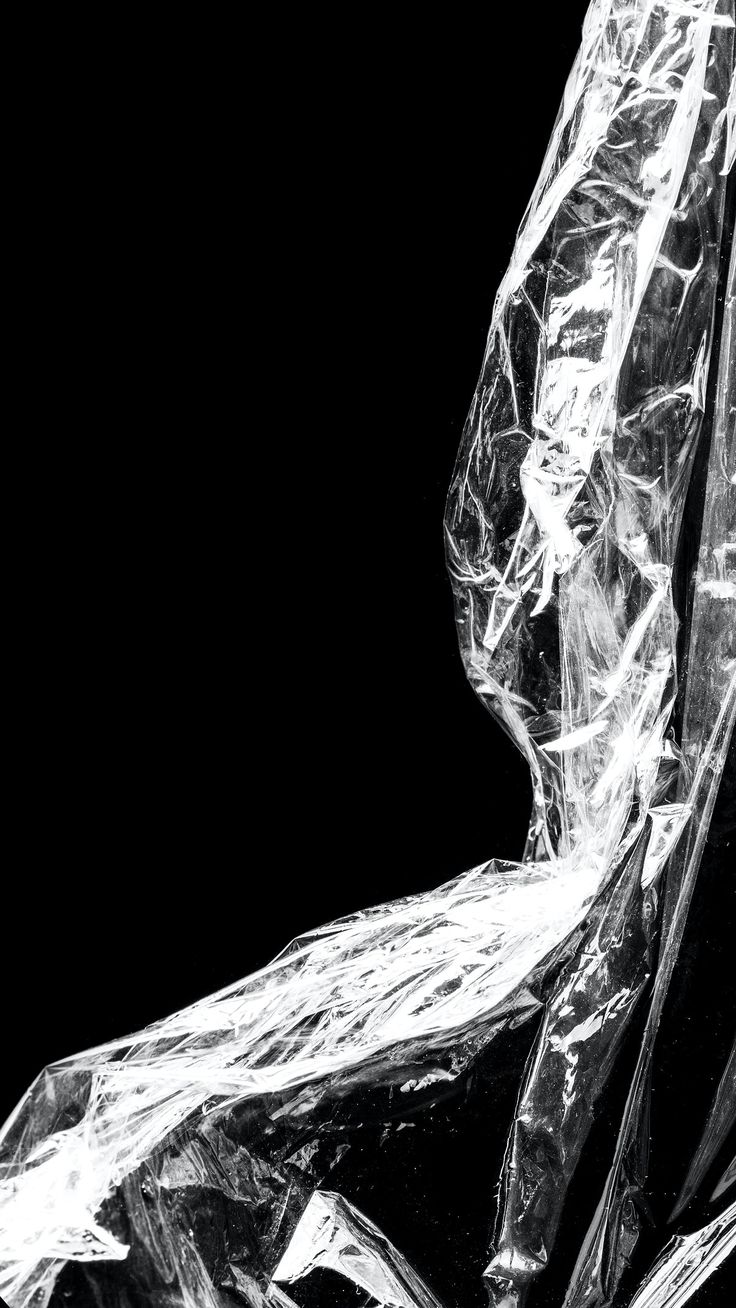 Wrinkled plastic wrap texture