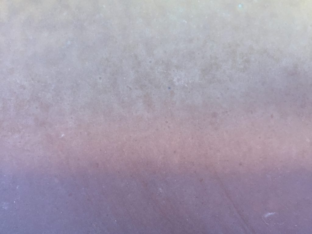 Dull scratchy plastic with gradient