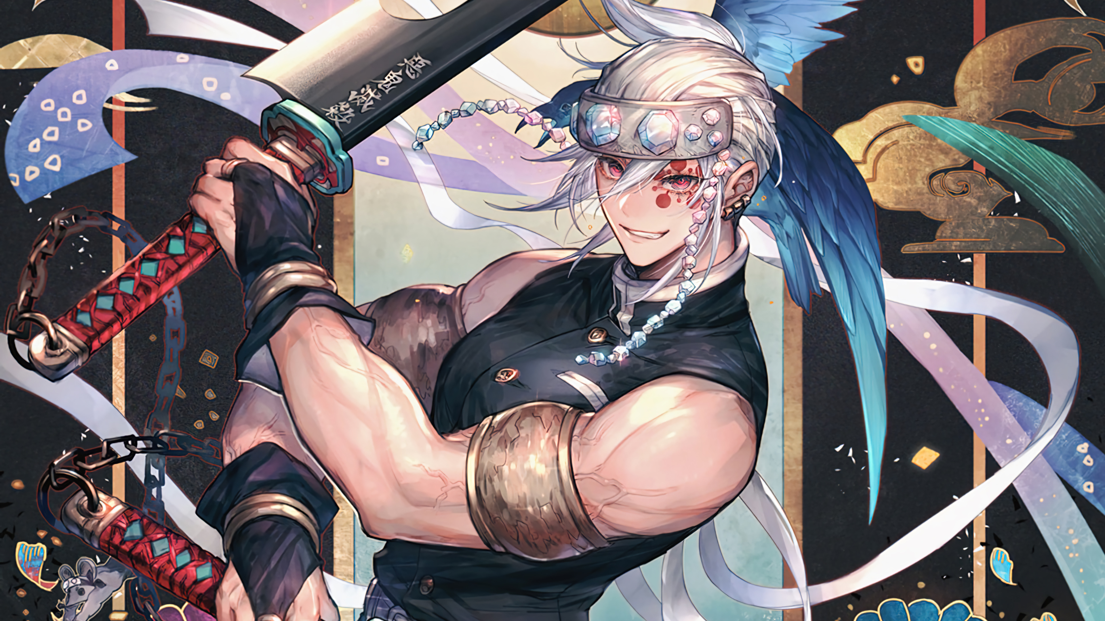 Demon Slayer Tengen Uzui Wallpaper 4K