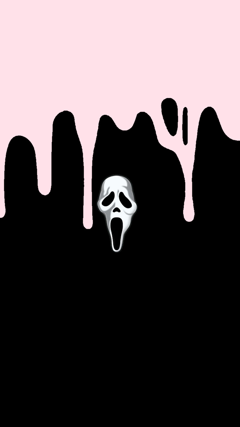 Pink and Black Scream Wallpaper Like if