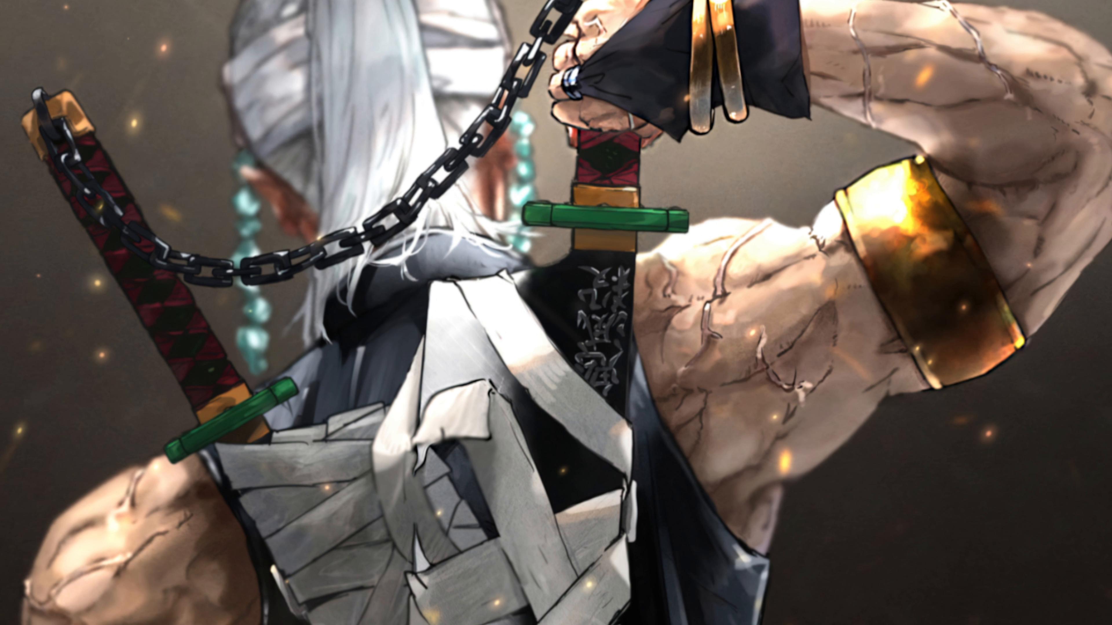 Tengen Uzui in a Striking Pose With